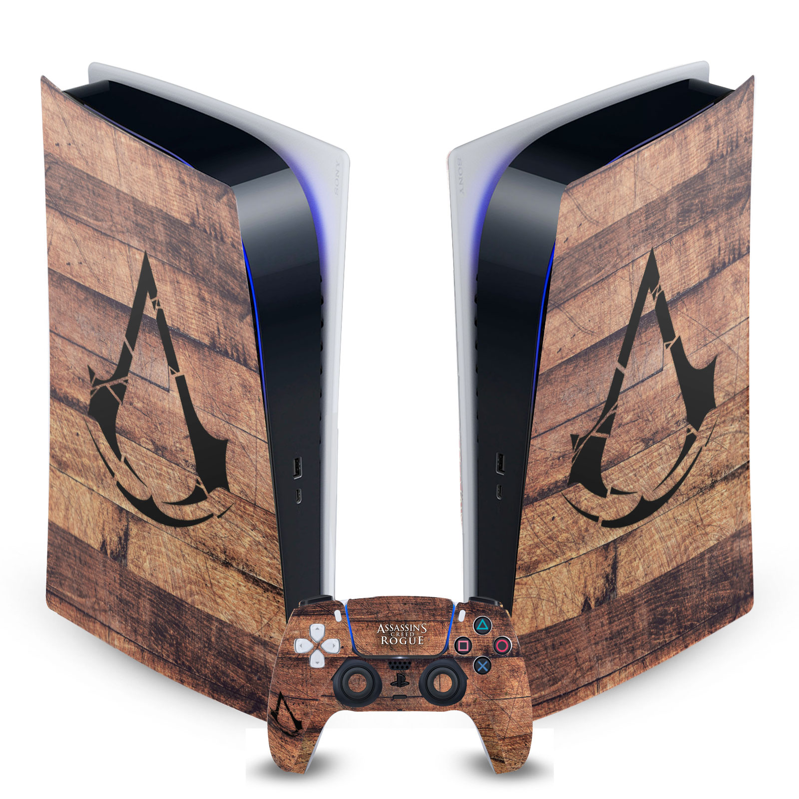 ASSASSIN'S CREED ROGUE KEY ART VINYL SKIN FOR SONY PS5 DIGITAL EDITION BUNDLE