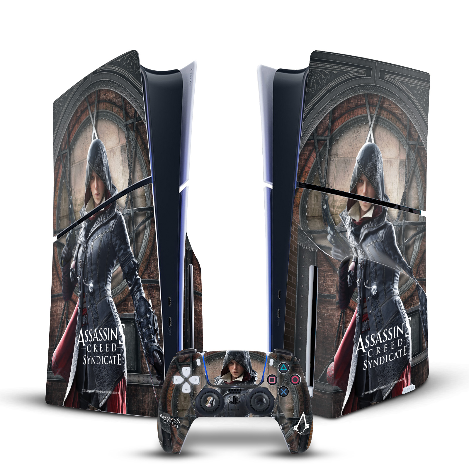 ASSASSIN'S CREED SYNDICATE GRAPHICS VINYL SKIN FOR SONY PS5 SLIM DISC BUNDLE