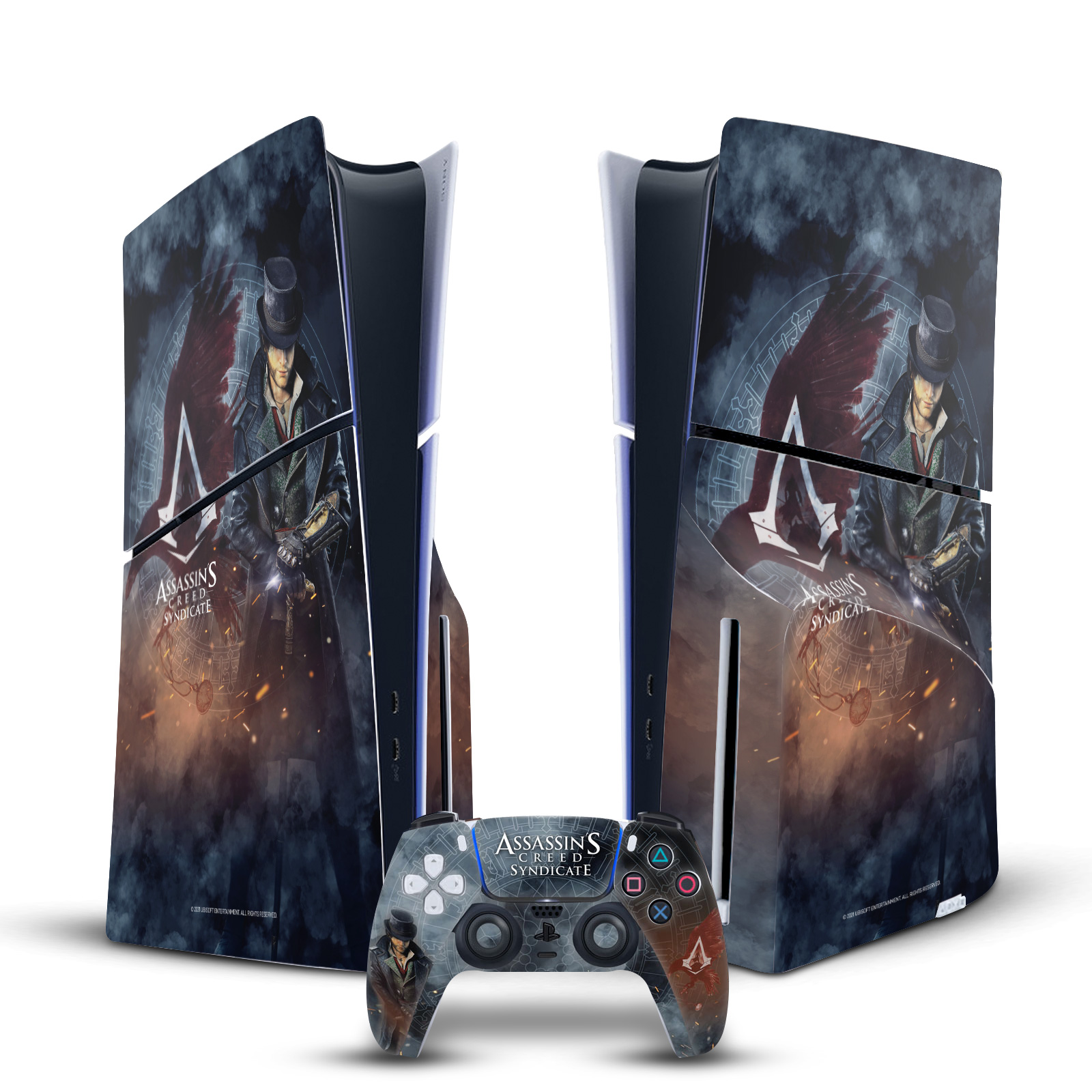 ASSASSIN'S CREED SYNDICATE GRAPHICS VINYL SKIN FOR SONY PS5 SLIM DISC BUNDLE