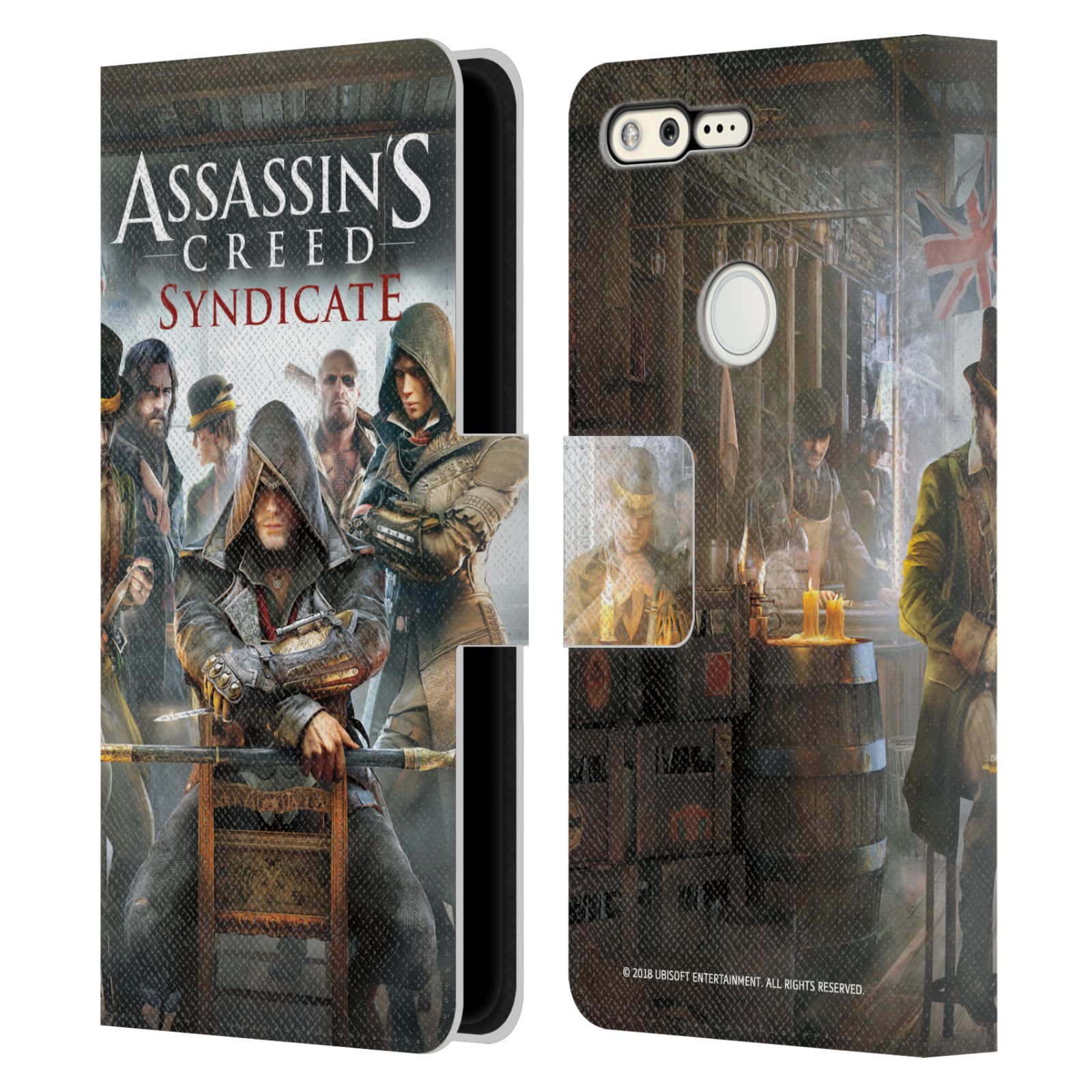 OFFICIAL ASSASSIN'S CREED SYNDICATE KEY ART LEATHER BOOK CASE FOR GOOGLE PHONES - Picture 8 of 10