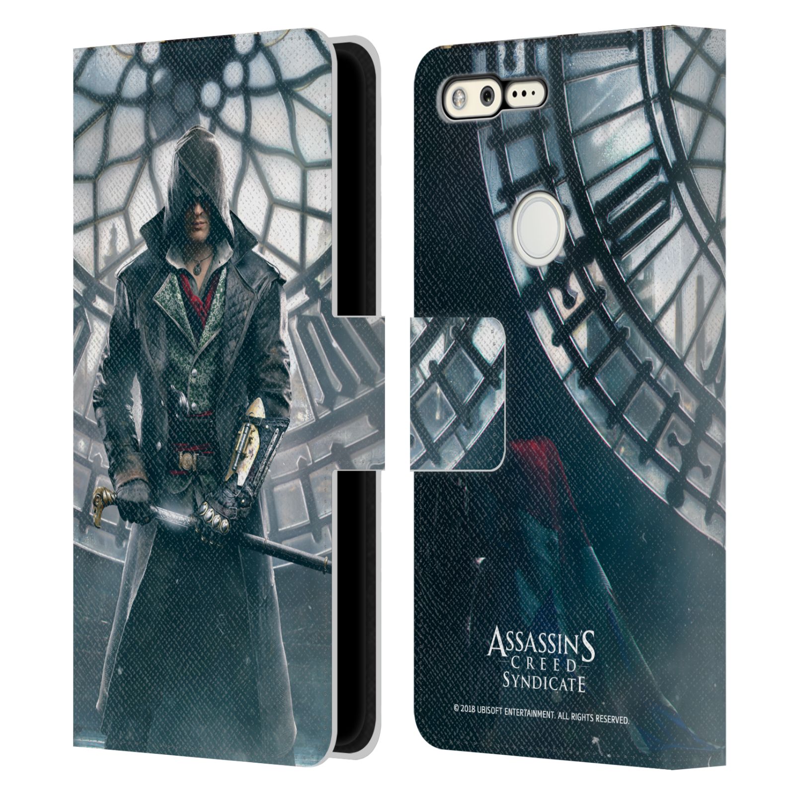 OFFICIAL ASSASSIN'S CREED SYNDICATE KEY ART LEATHER BOOK CASE FOR GOOGLE PHONES - Picture 9 of 10
