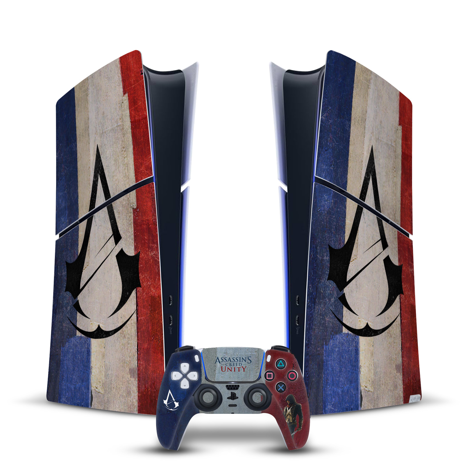 ASSASSIN'S CREED UNITY KEY ART VINYL SKIN DECAL FOR PS5 SLIM/PRO DIGITAL BUNDLE