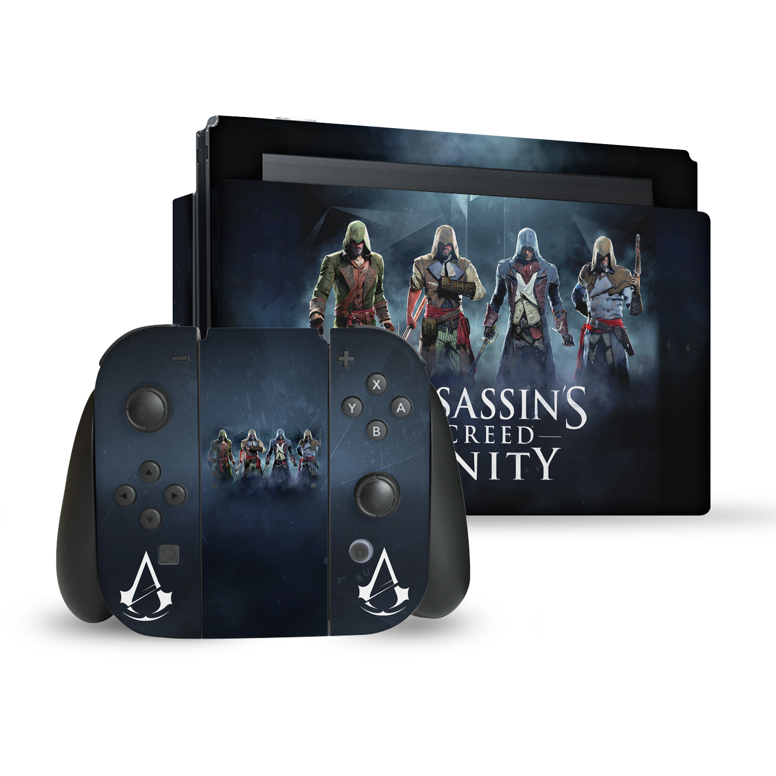 OFFICIAL ASSASSIN'S CREED UNITY KEY ART VINYL SKIN FOR NINTENDO SWITCH BUNDLE