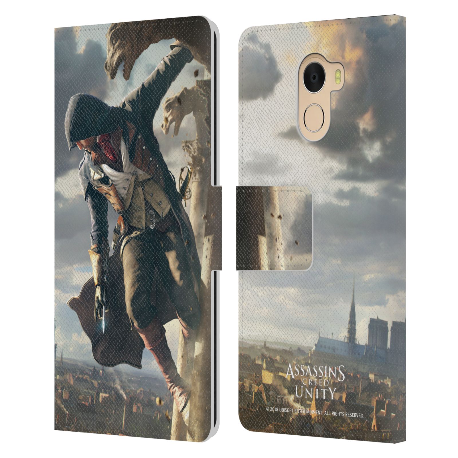 ASSASSIN'S CREED UNITY KEY ART LEATHER BOOK WALLET CASE FOR WILEYFOX & ESSENTIAL - Picture 10 of 12