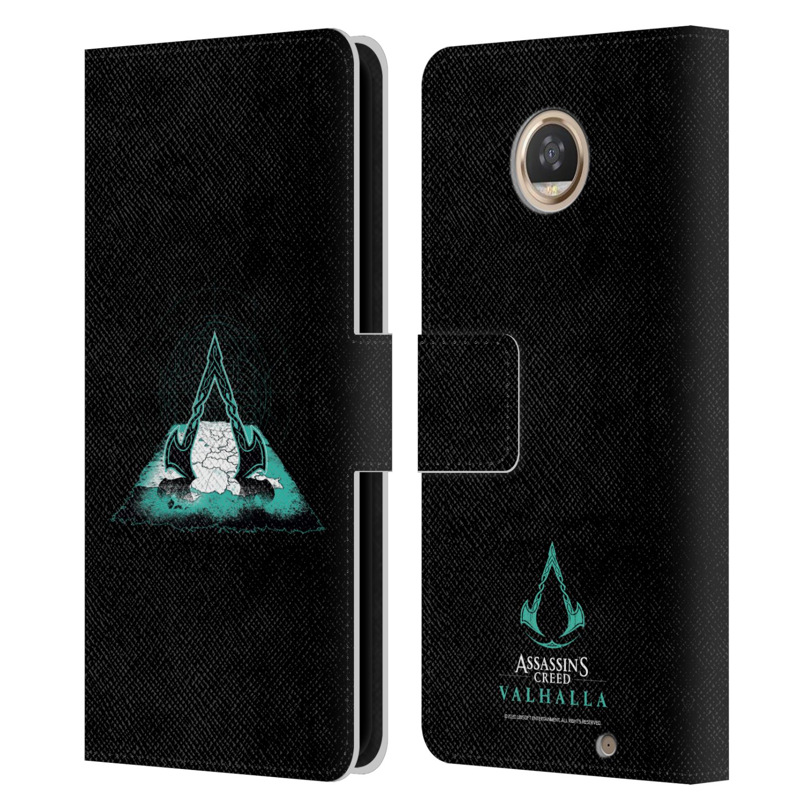 ASSASSIN'S CREED VALHALLA COMPOSITIONS LEATHER BOOK CASE FOR MOTOROLA PHONES - Picture 9 of 12