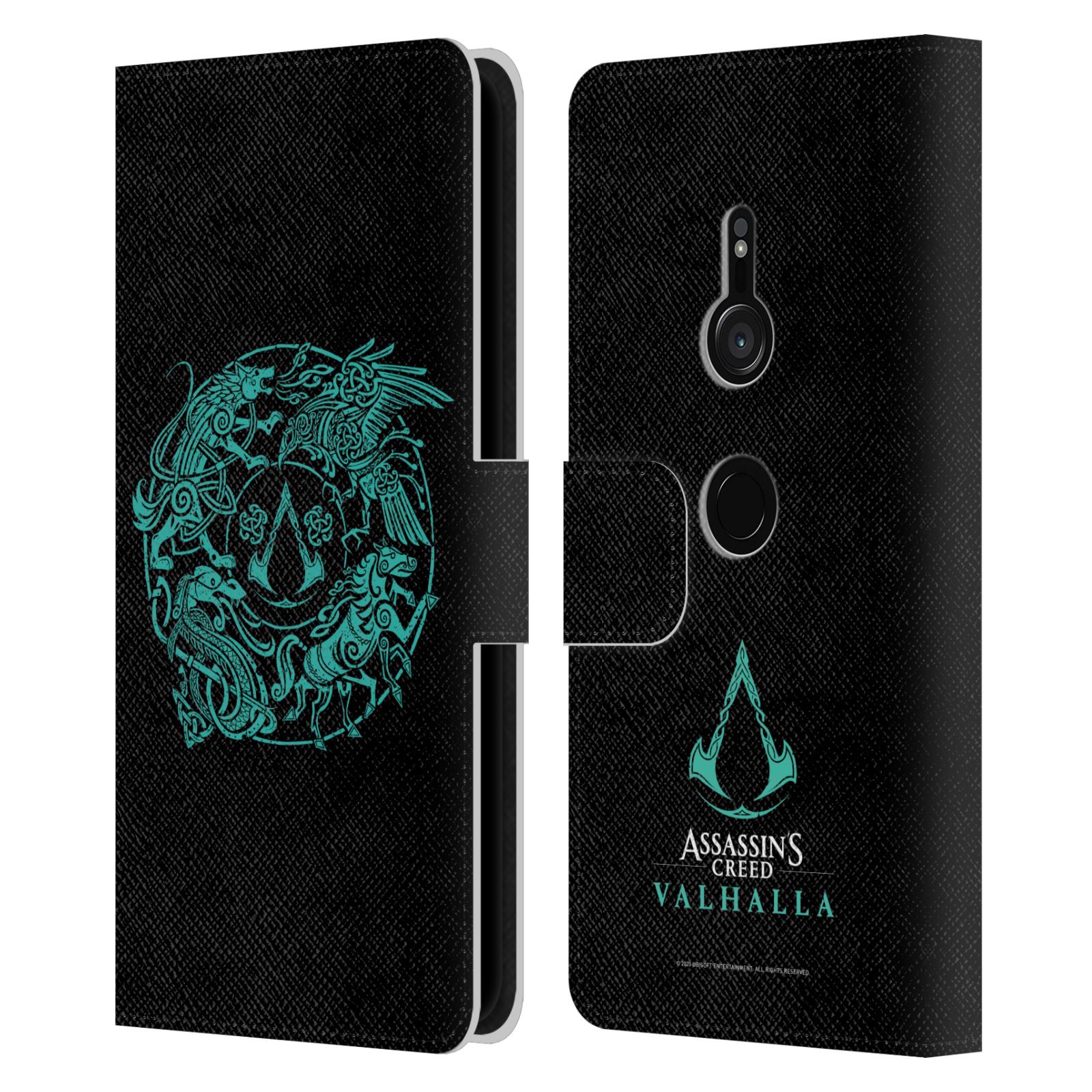 ASSASSIN'S CREED VALHALLA COMPOSITIONS PATTERNS LEATHER BOOK CASE SONY PHONE 1 - Picture 7 of 15