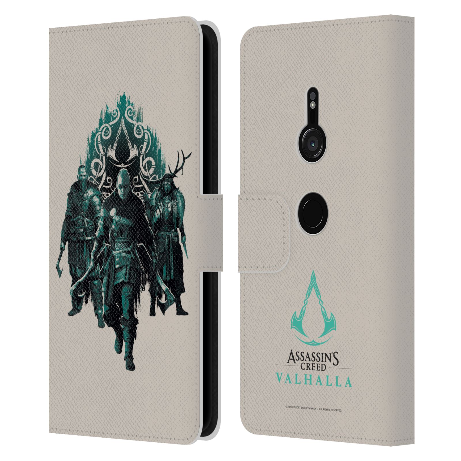 ASSASSIN'S CREED VALHALLA COMPOSITIONS PATTERNS LEATHER BOOK CASE SONY PHONE 1 - Picture 9 of 15