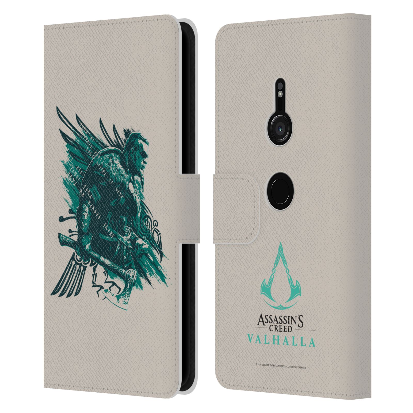 ASSASSIN'S CREED VALHALLA COMPOSITIONS PATTERNS LEATHER BOOK CASE SONY PHONE 1 - Picture 10 of 15