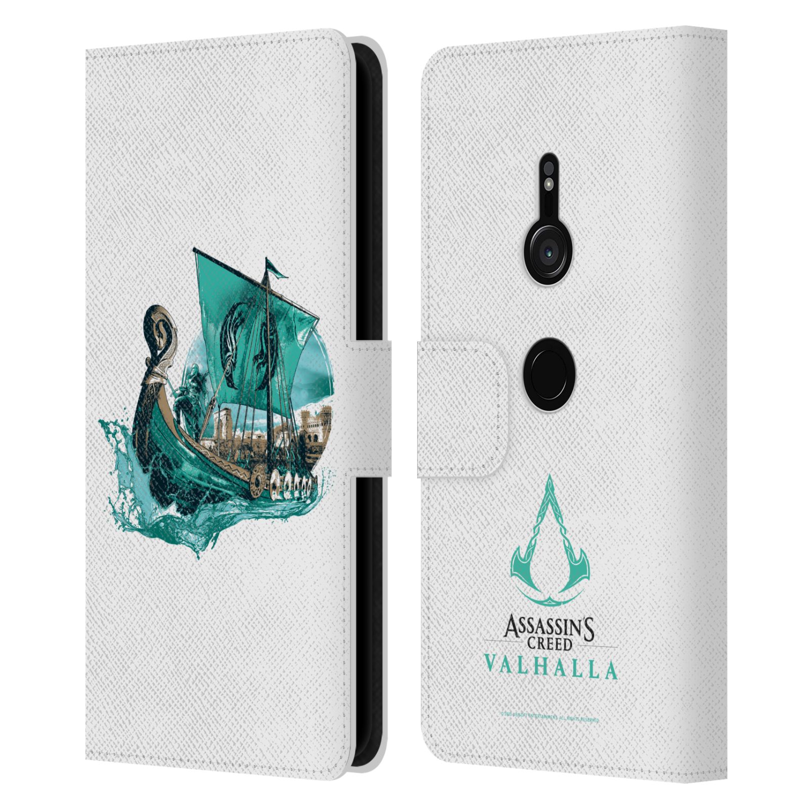 ASSASSIN'S CREED VALHALLA COMPOSITIONS PATTERNS LEATHER BOOK CASE SONY PHONE 1 - Picture 11 of 15