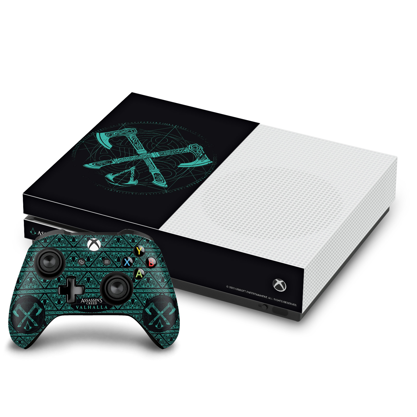 ASSASSIN'S CREED VALHALLA KEY ART VINYL SKIN FOR ONE S CONSOLE & CONTROLLER