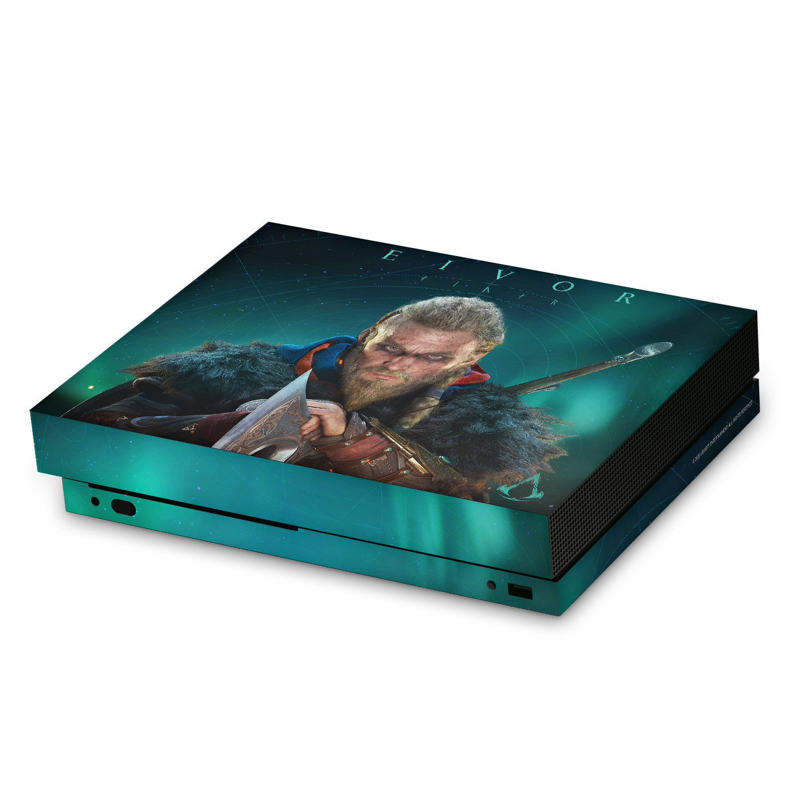 OFFICIAL ASSASSIN'S CREED VALHALLA KEY ART VINYL SKIN FOR XBOX ONE X CONSOLE