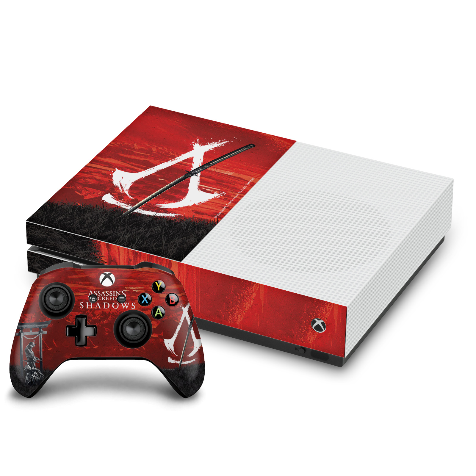ASSASSIN'S CREED SHADOWS GRAPHICS VINYL SKIN FOR ONE S CONSOLE AND CONTROLLER