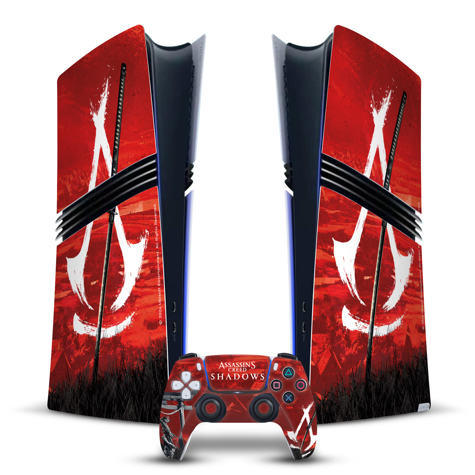 ASSASSIN'S CREED SHADOWS GRAPHICS VINYL SKIN FOR PS5 PRO DIGITAL EDITION BUNDLE