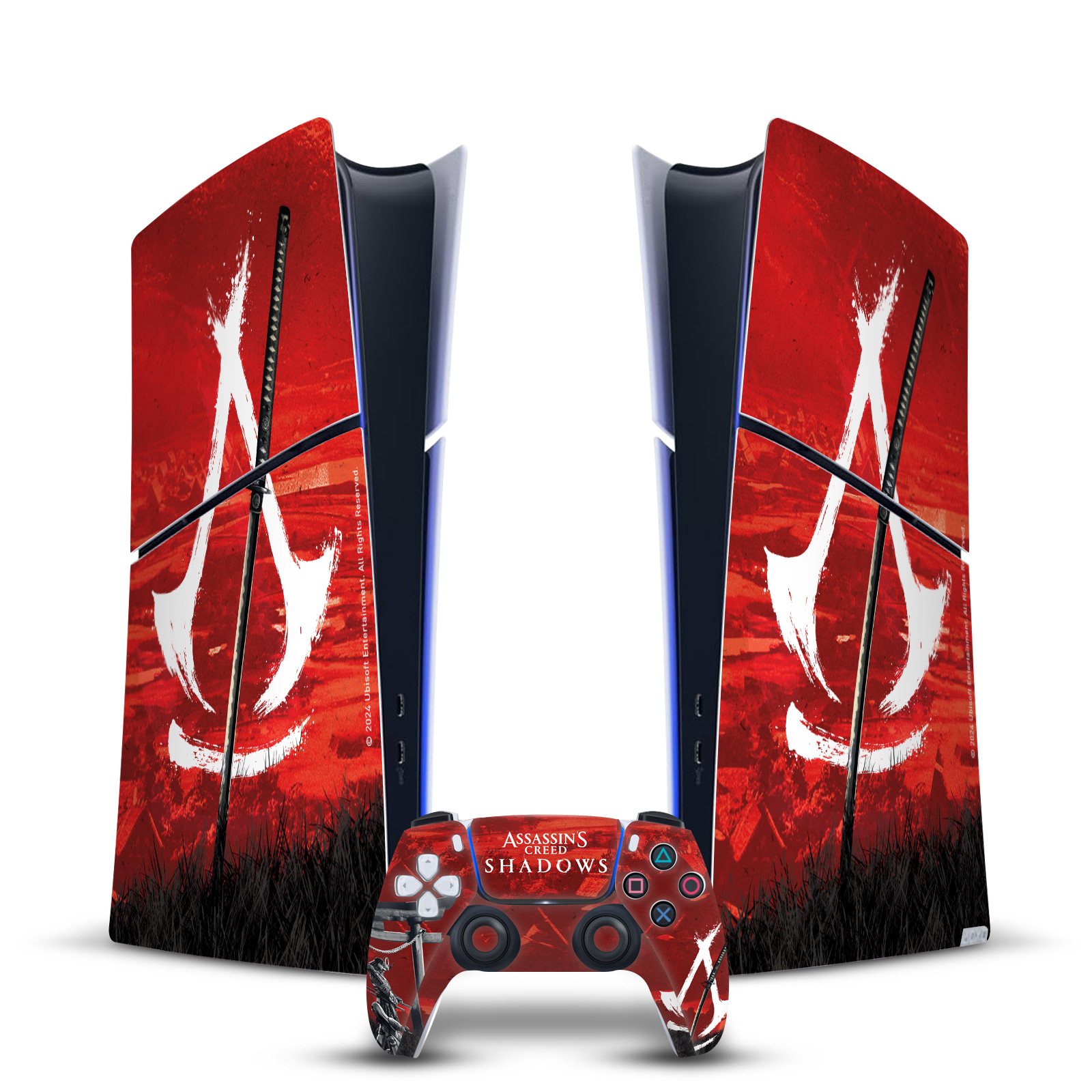 ASSASSIN'S CREED SHADOWS GRAFIK VINYL SKIN FÜR PS5 SLIM DIGITAL EDITION BUNDLE - Bild 9 von 10