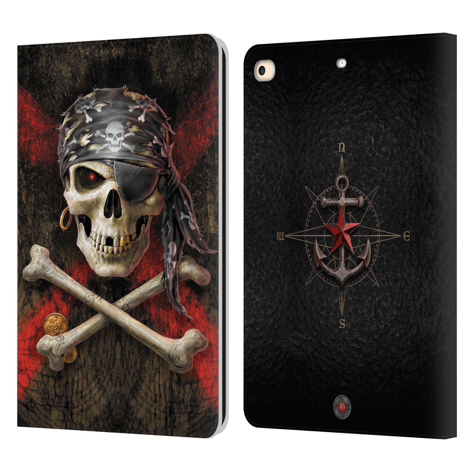 Pirate Leather Wallet Case for iPad 9.7″ (2017/2018)