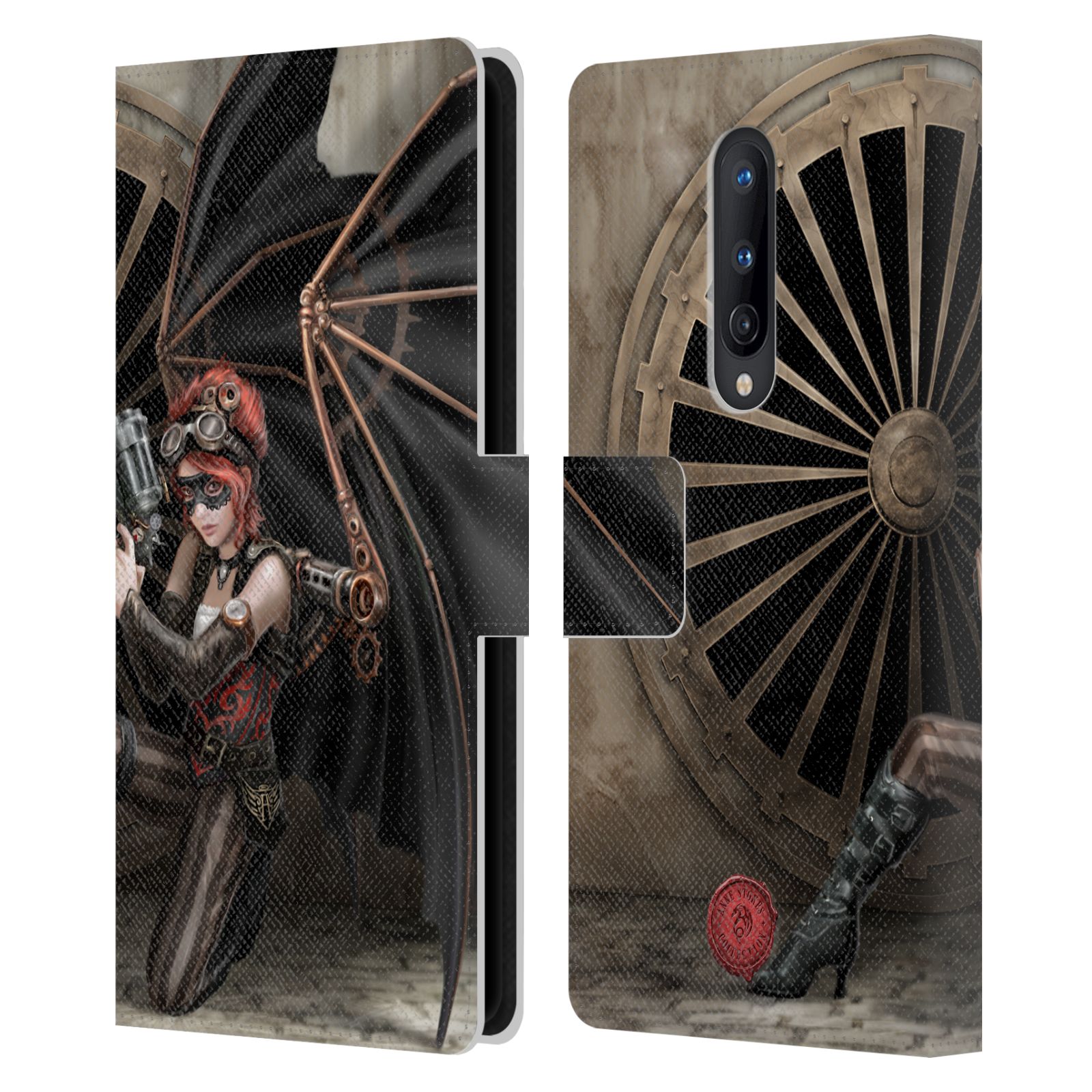 OFFICIAL ANNE STOKES STEAMPUNK LEATHER BOOK WALLET CASE COVER FOR ONEPLUS PHONES - Picture 7 of 14