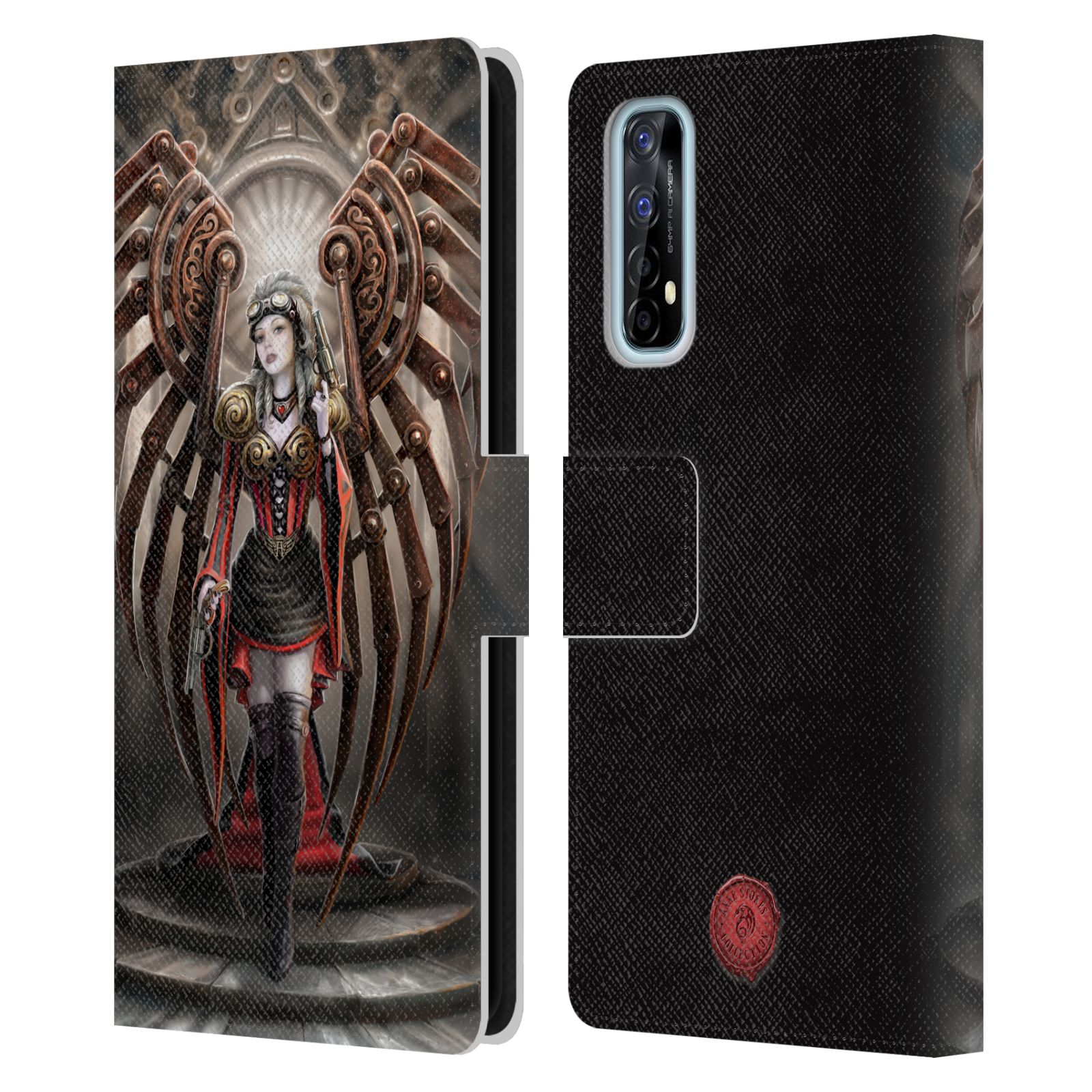 OFFICIAL ANNE STOKES STEAMPUNK LEATHER BOOK WALLET CASE COVER FOR REALME PHONES - Foto 8 di 14