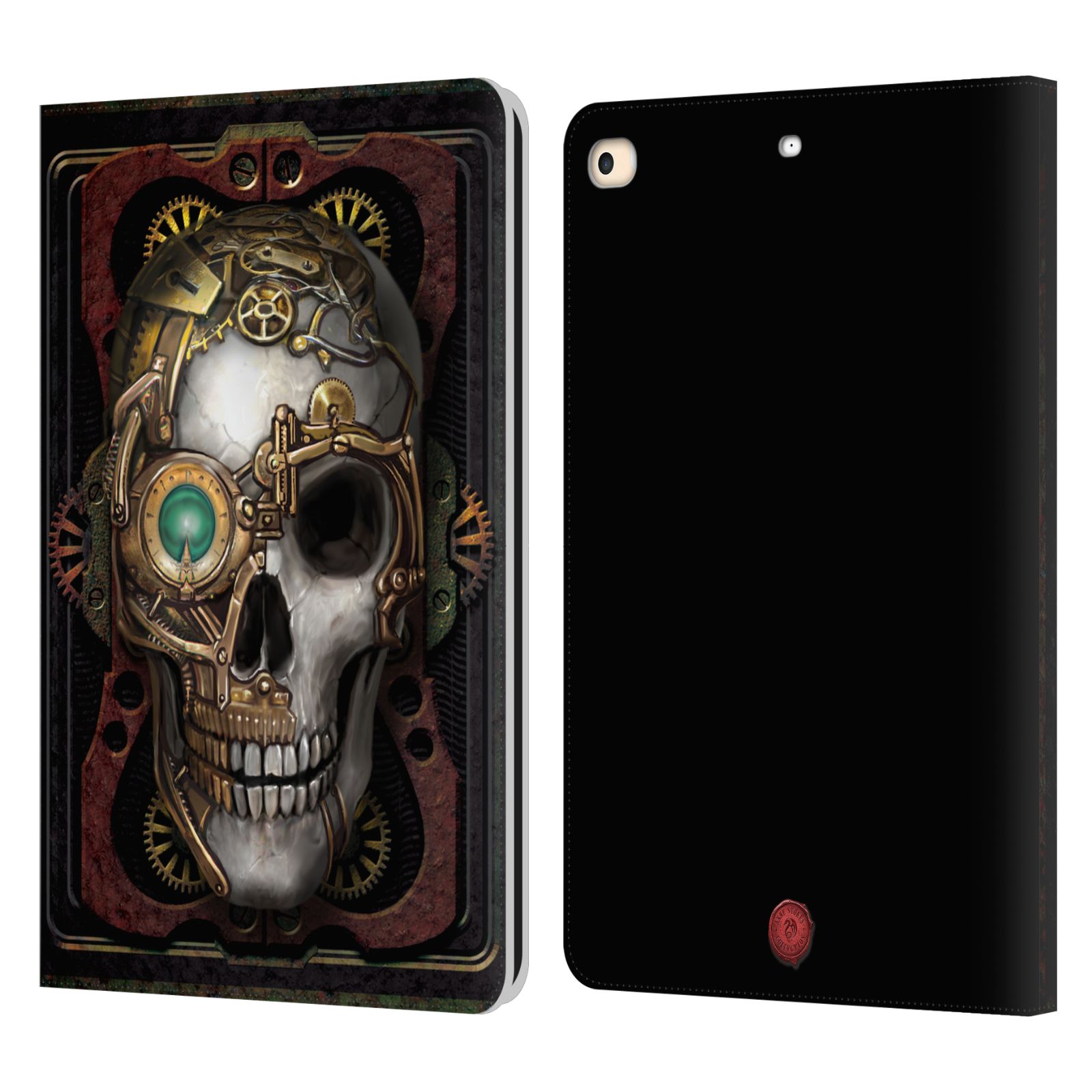 Skull Leather Wallet Case for iPad 9.7″ (2017/2018)