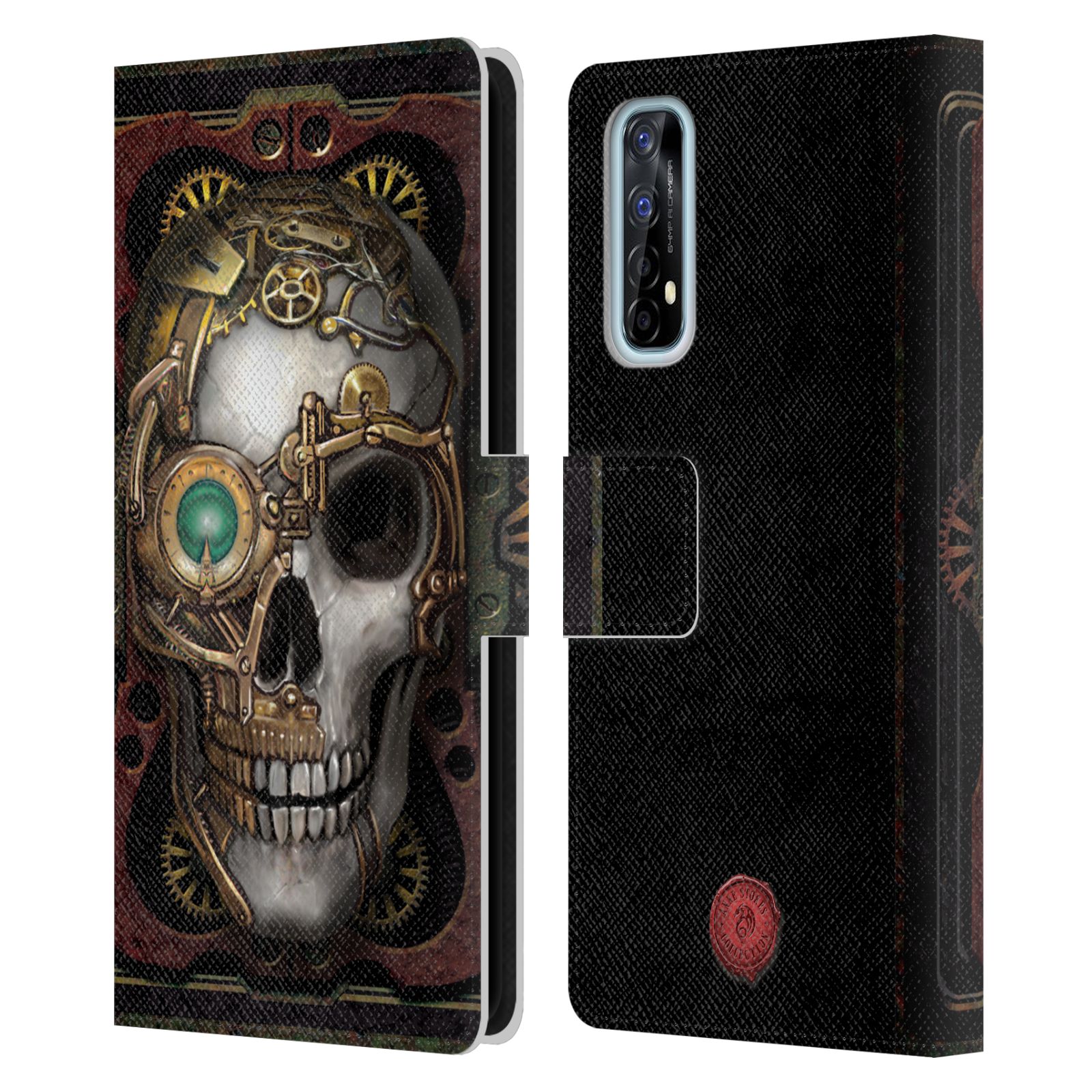 OFFICIAL ANNE STOKES STEAMPUNK LEATHER BOOK WALLET CASE COVER FOR REALME PHONES - Foto 12 di 14