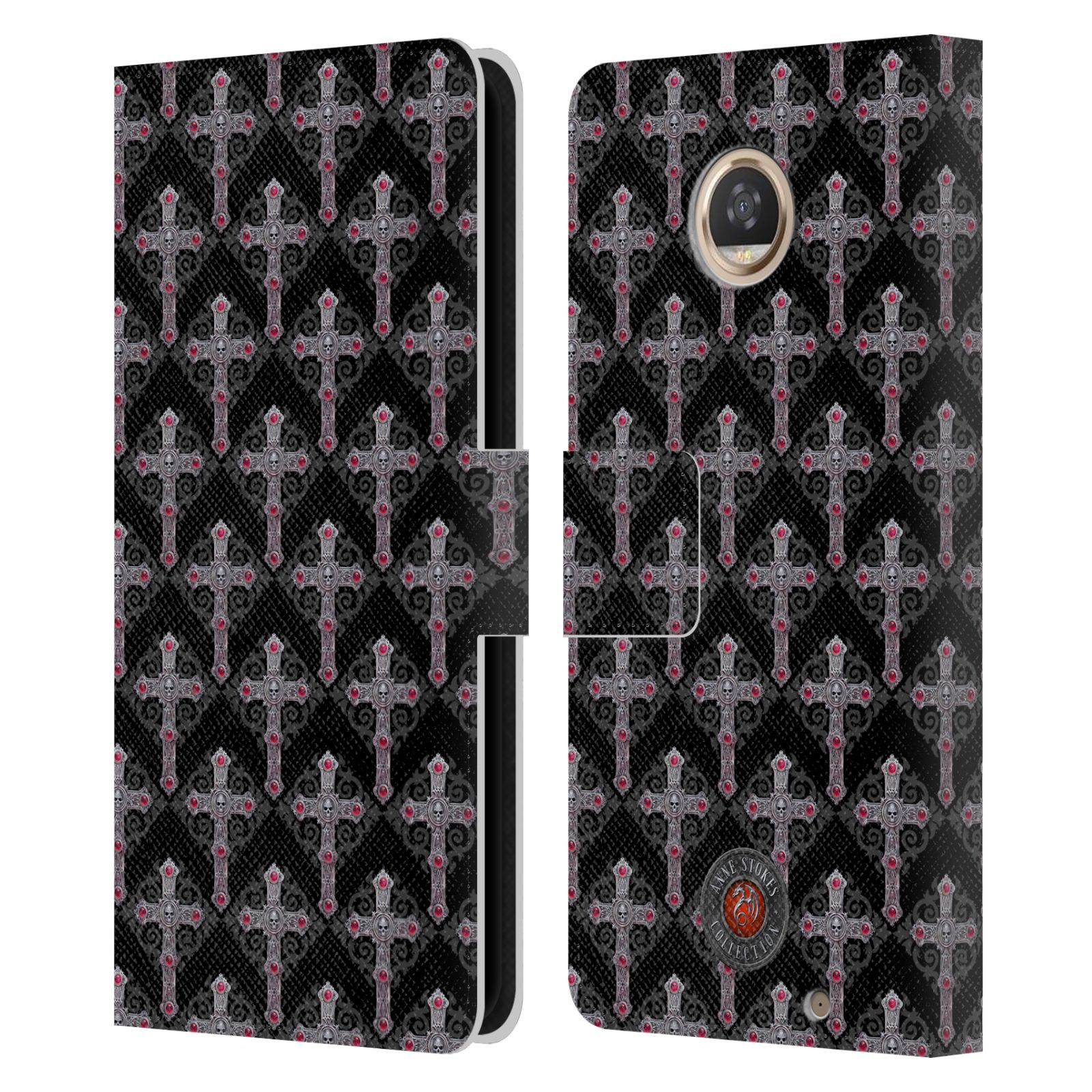 OFFICIAL ANNE STOKES TRIBAL LEATHER BOOK WALLET CASE COVER FOR MOTOROLA PHONES - Picture 8 of 19