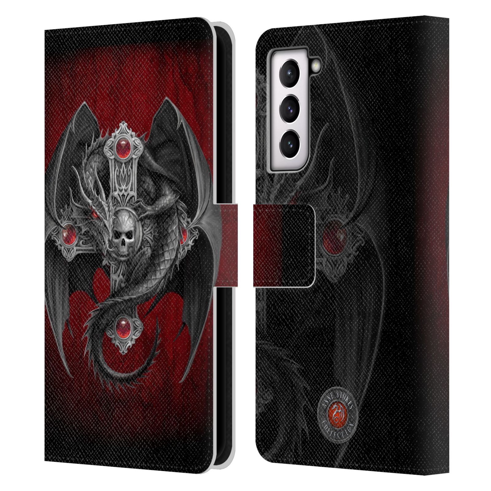 OFFICIAL ANNE STOKES TRIBAL LEATHER BOOK WALLET CASE FOR SAMSUNG PHONES 4