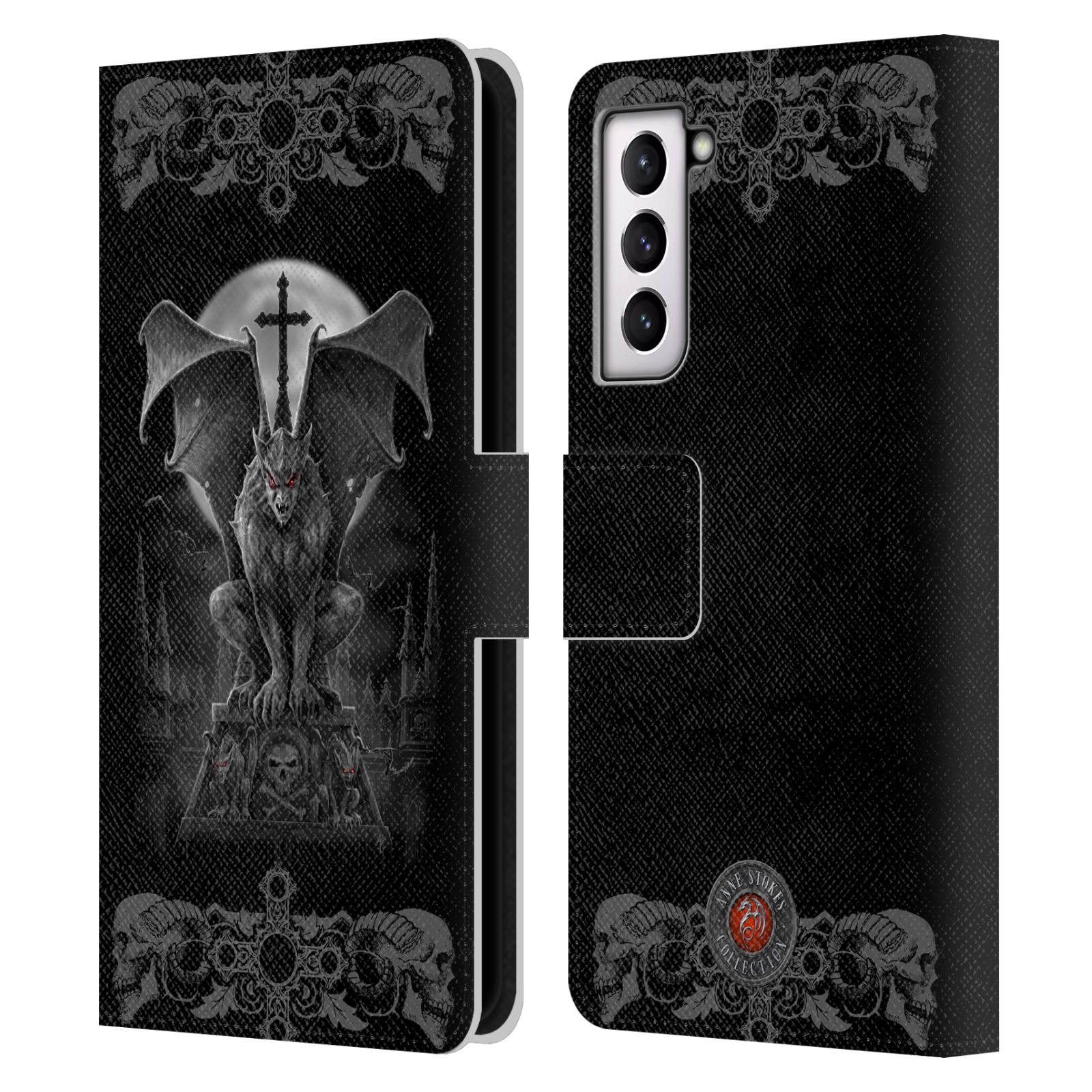 OFFICIAL ANNE STOKES TRIBAL LEATHER BOOK WALLET CASE FOR SAMSUNG PHONES 4