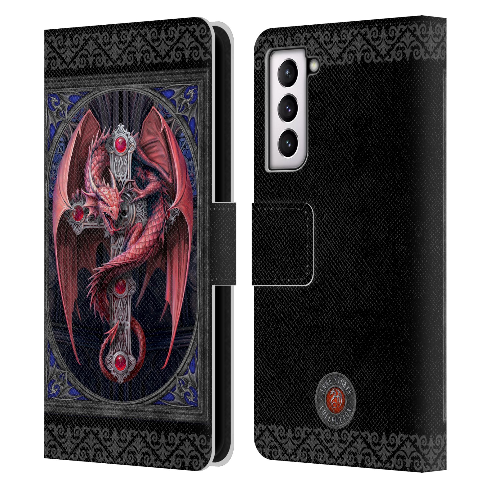 OFFICIAL ANNE STOKES TRIBAL LEATHER BOOK WALLET CASE FOR SAMSUNG PHONES 4