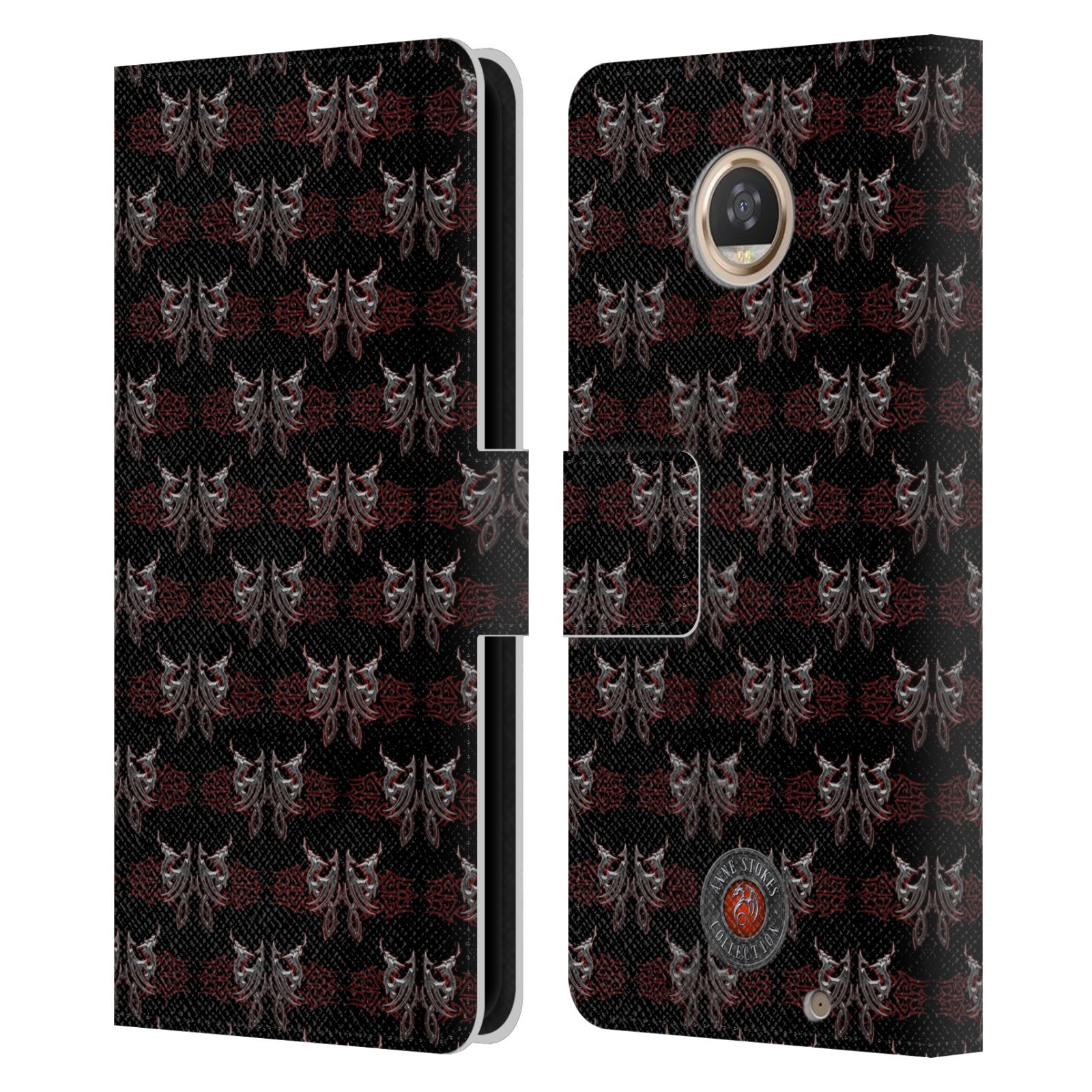 OFFICIAL ANNE STOKES TRIBAL LEATHER BOOK WALLET CASE COVER FOR MOTOROLA PHONES - Picture 16 of 19