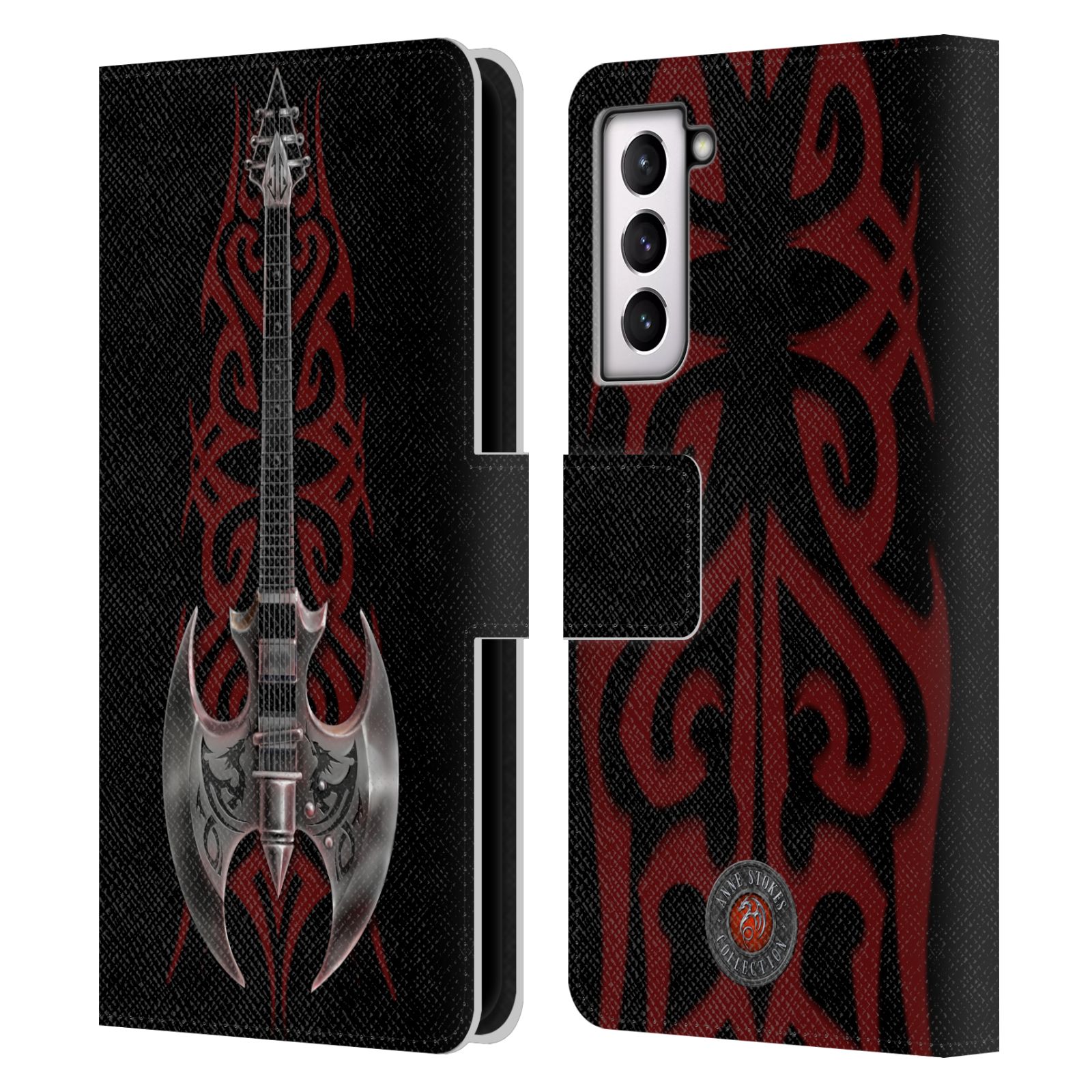 OFFICIAL ANNE STOKES TRIBAL LEATHER BOOK WALLET CASE FOR SAMSUNG PHONES 4