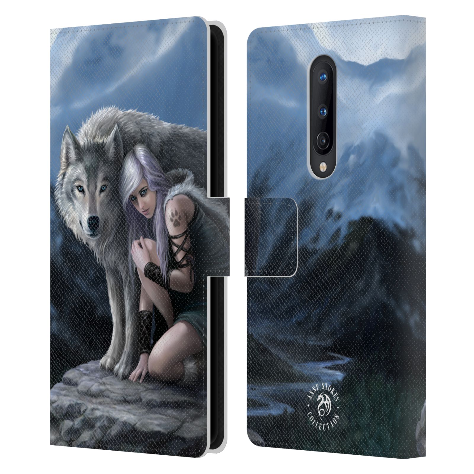OFFICIAL ANNE STOKES WOLVES LEATHER BOOK WALLET CASE COVER FOR ONEPLUS PHONES - Picture 9 of 10
