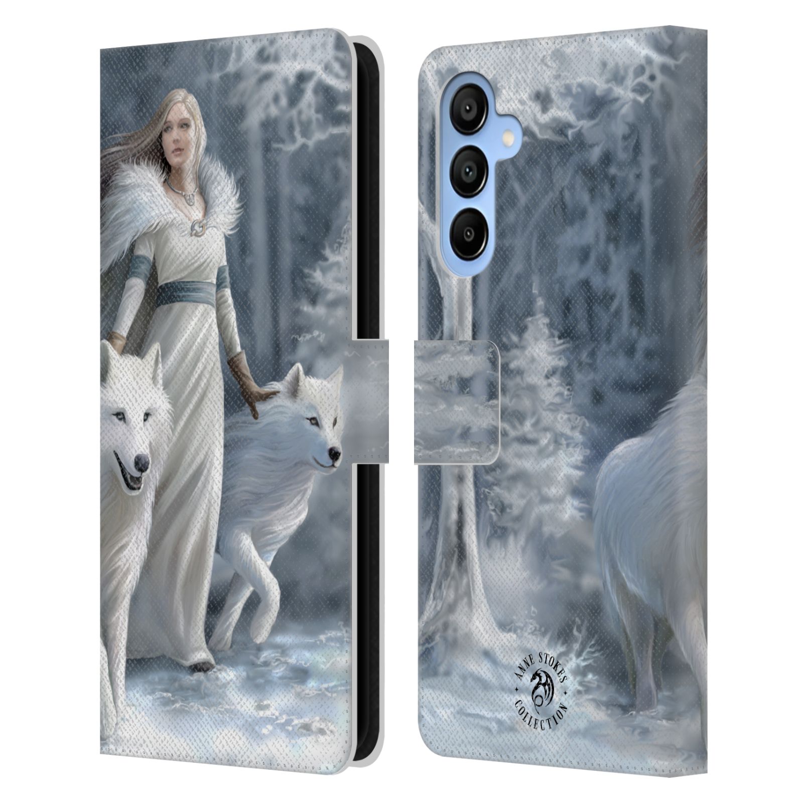 Winter Guardians Leather Wallet Case for Galaxy A16 5G