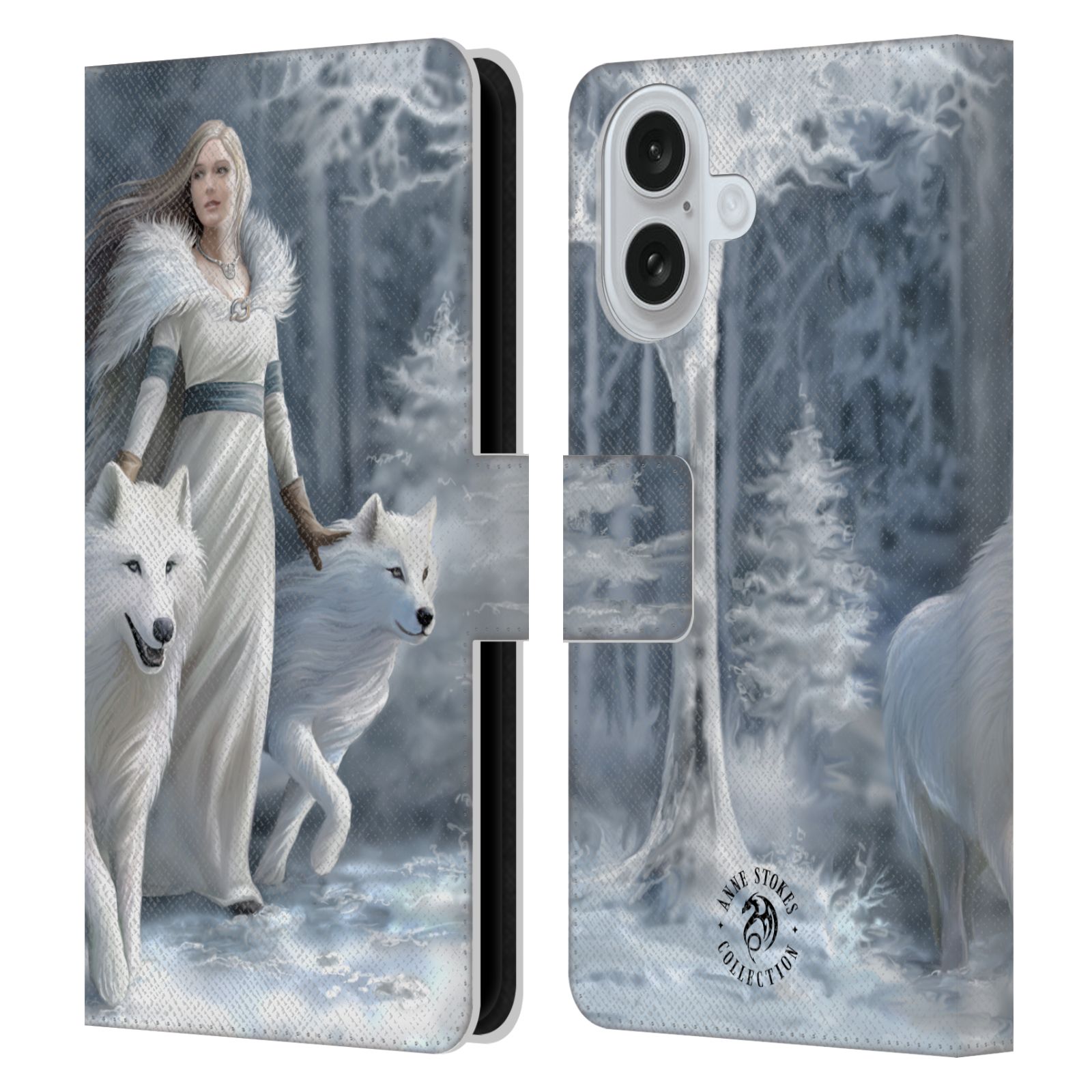 Winter Guardians Leather Wallet Case for iPhone 16