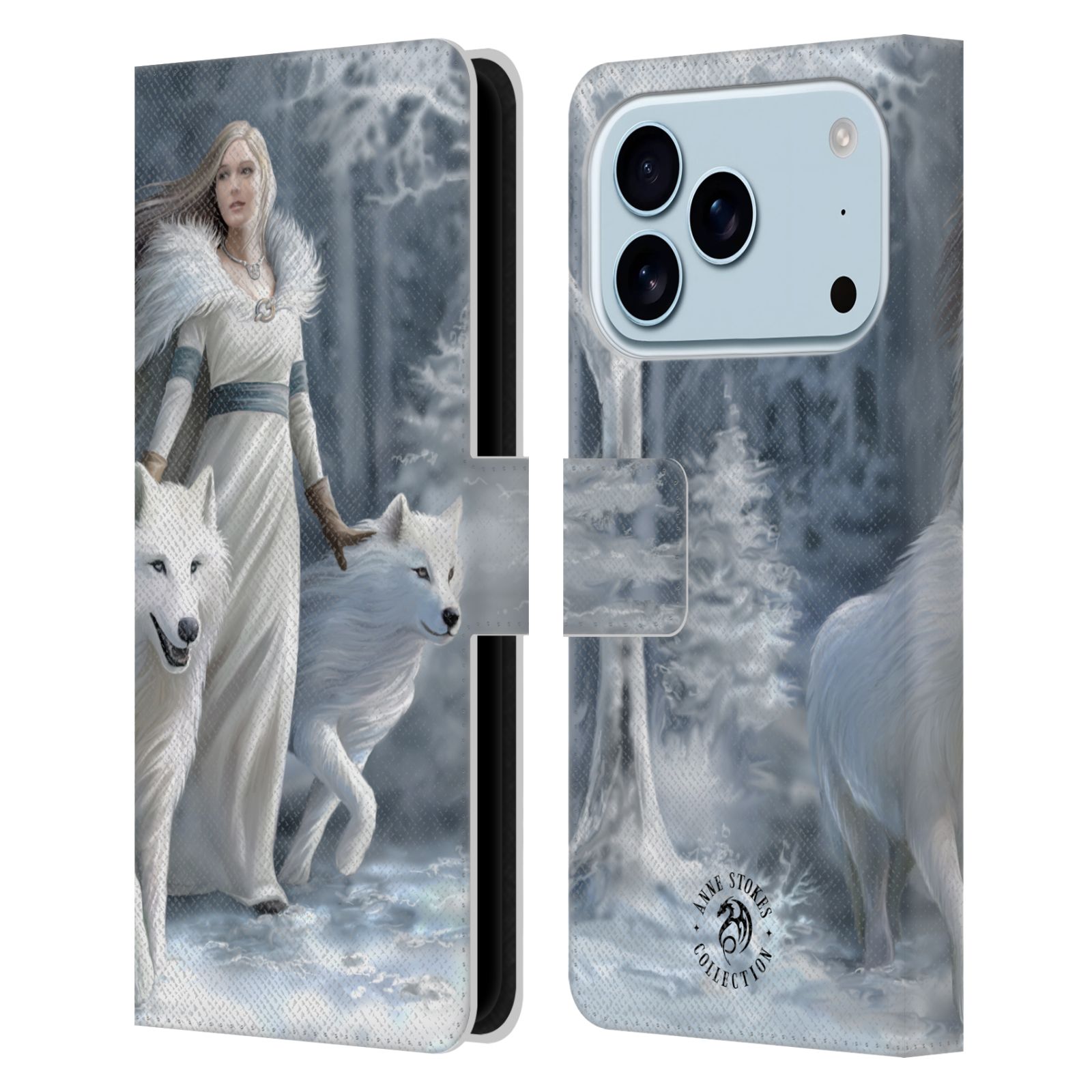 Winter Guardians Leather Wallet Case for iPhone 17 Pro