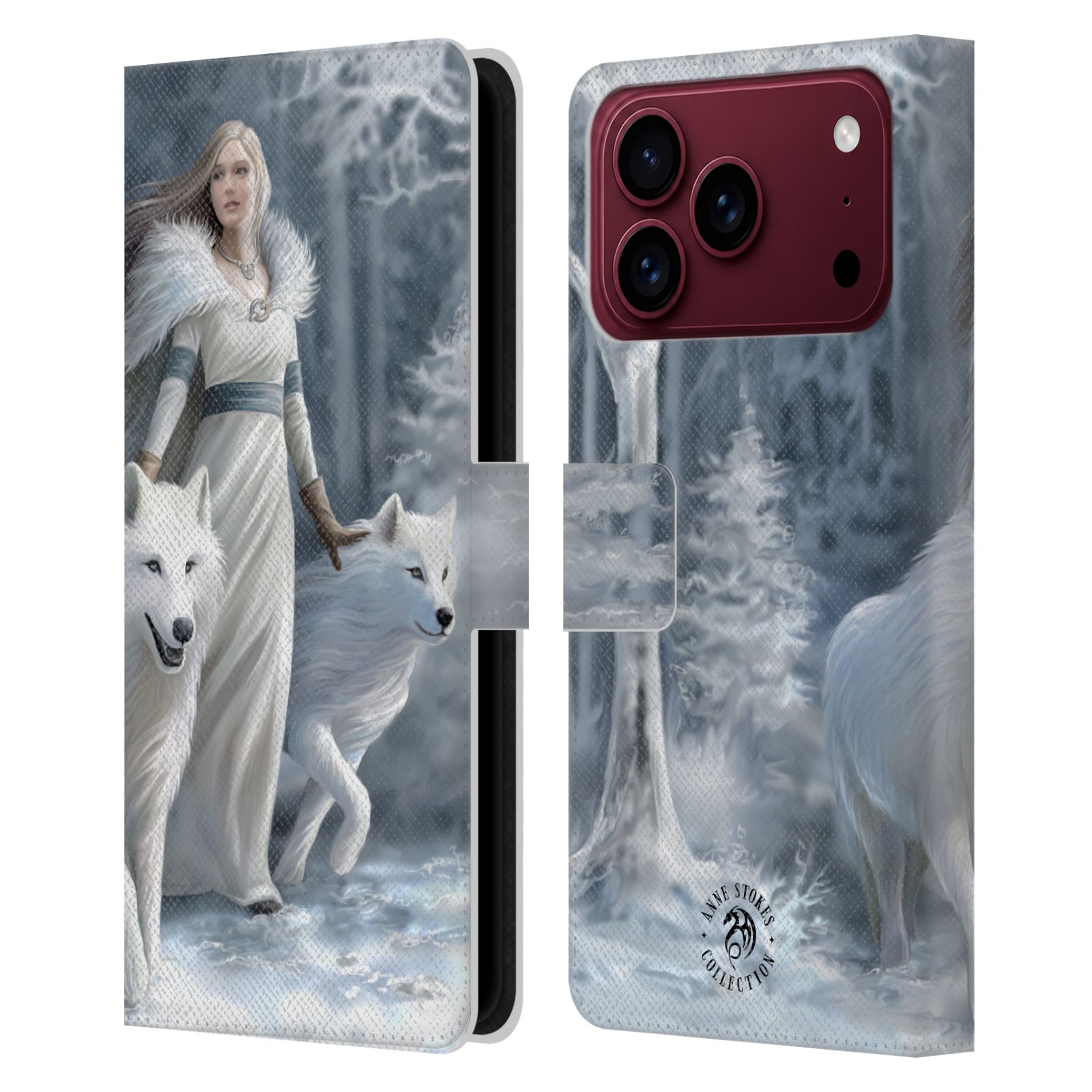 Winter Guardians Leather Wallet Case for iPhone 18 Pro Max