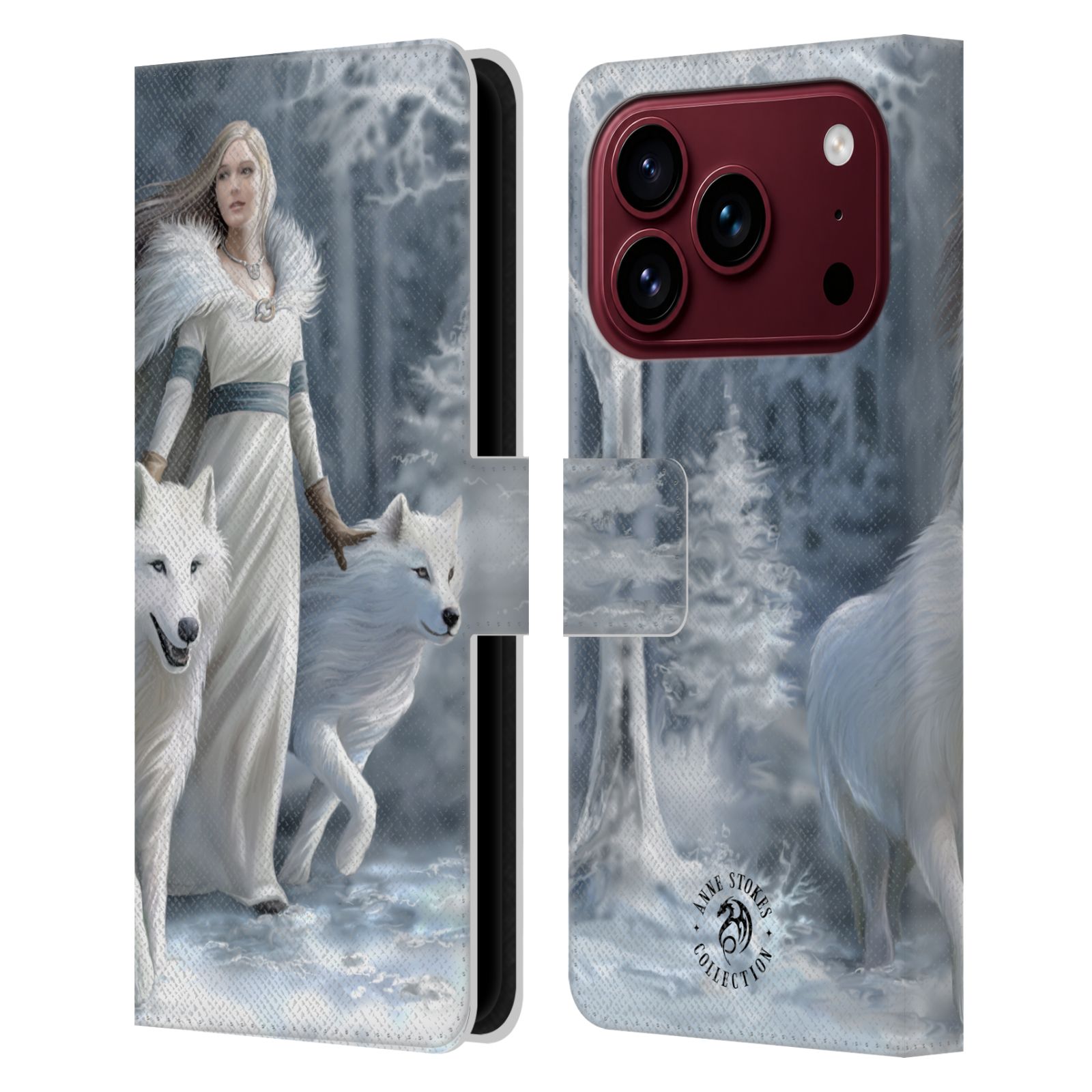 Winter Guardians Leather Wallet Case for iPhone 18 Pro