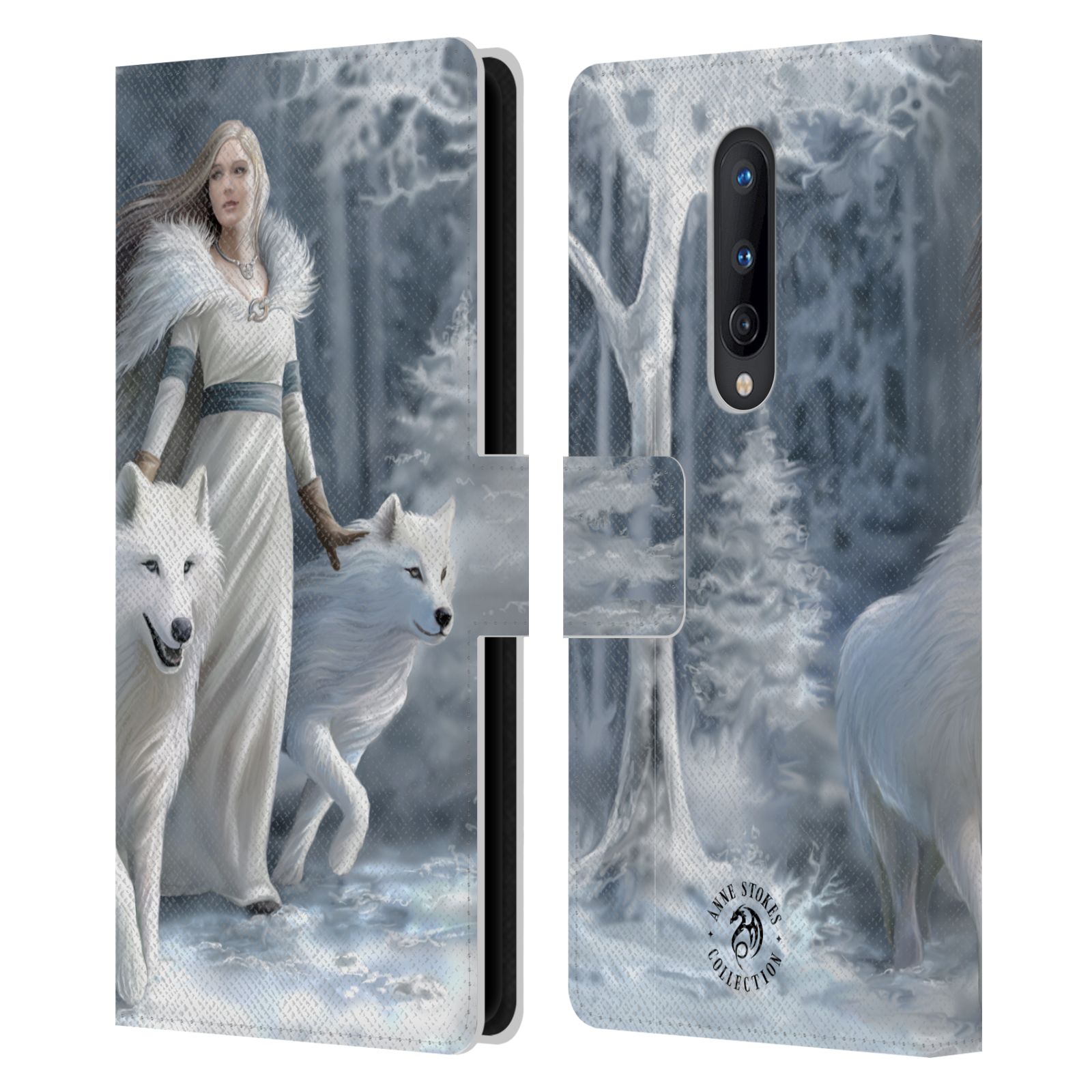 OFFICIAL ANNE STOKES WOLVES LEATHER BOOK WALLET CASE COVER FOR ONEPLUS PHONES - Picture 10 of 10