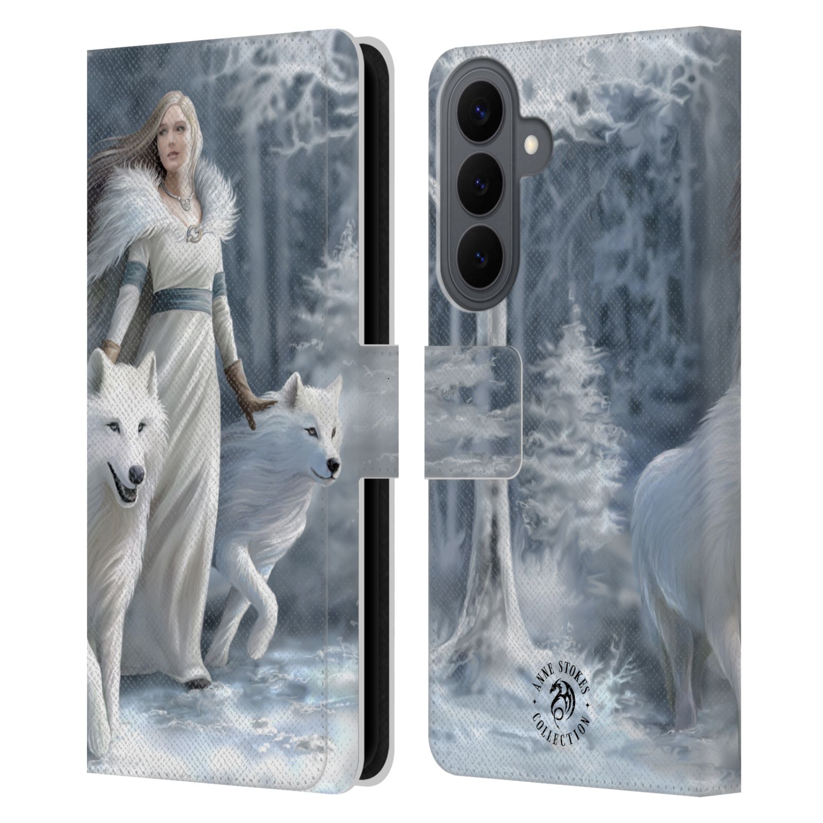Winter Guardians Leather Wallet Case for Galaxy S26 Plus