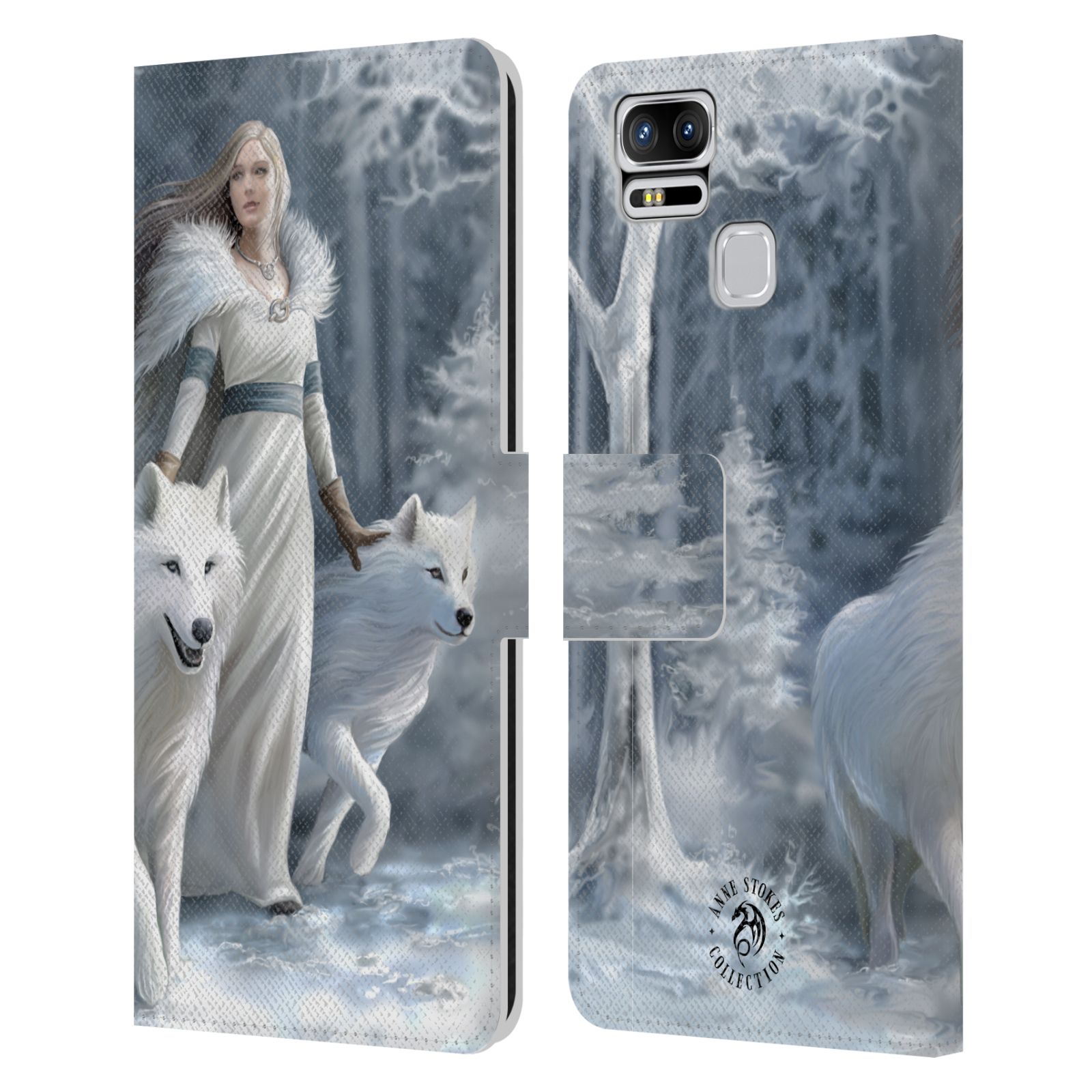 OFFICIAL ANNE STOKES WOLVES LEATHER BOOK WALLET CASE FOR ASUS ZENFONE PHONES - Bild 7 von 7