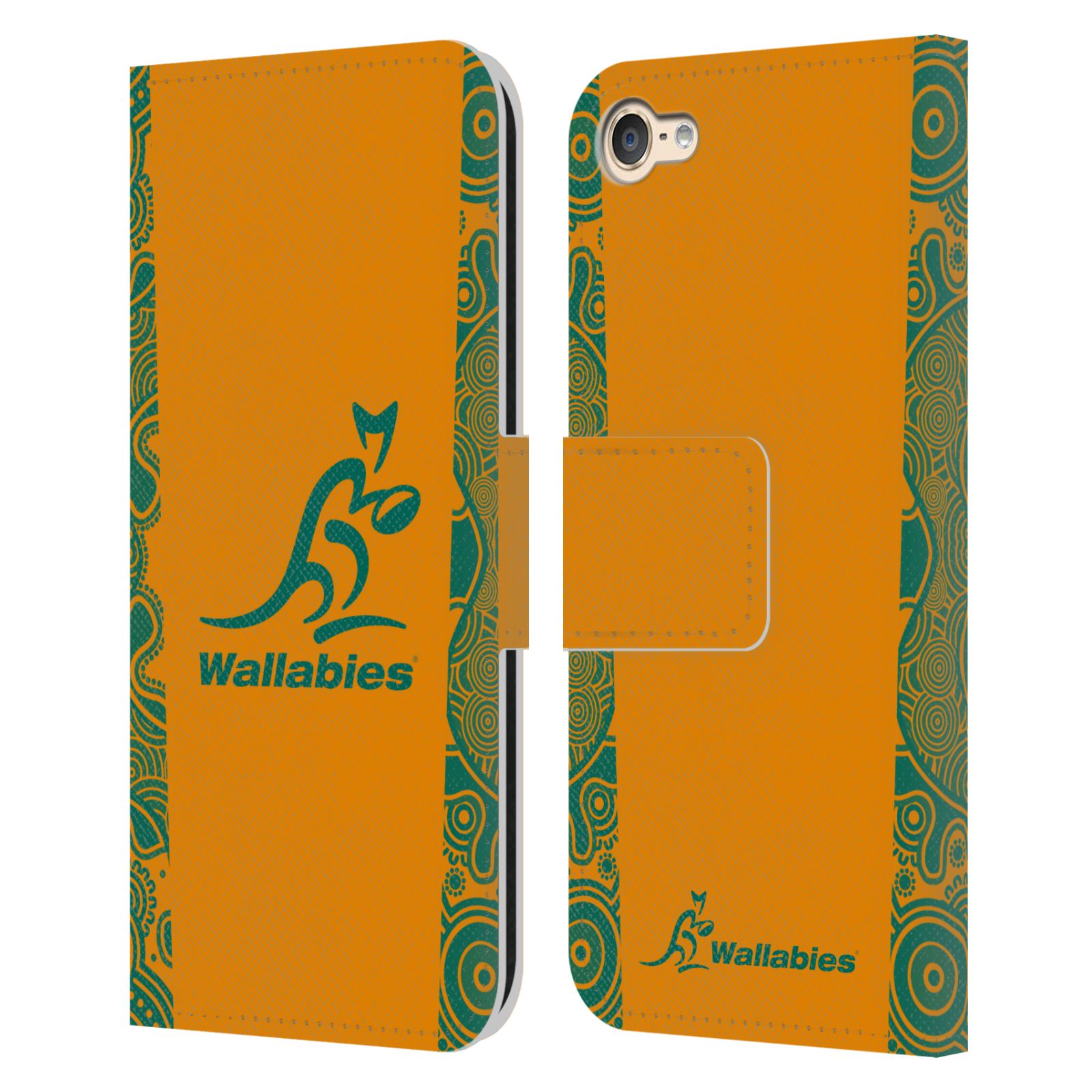 AUSTRALIA NATIONAL RUGBY TEAM 2024/25 CREST KIT LEATHER BOOK CASE FOR iPOD TOUCH - Picture 7 of 8