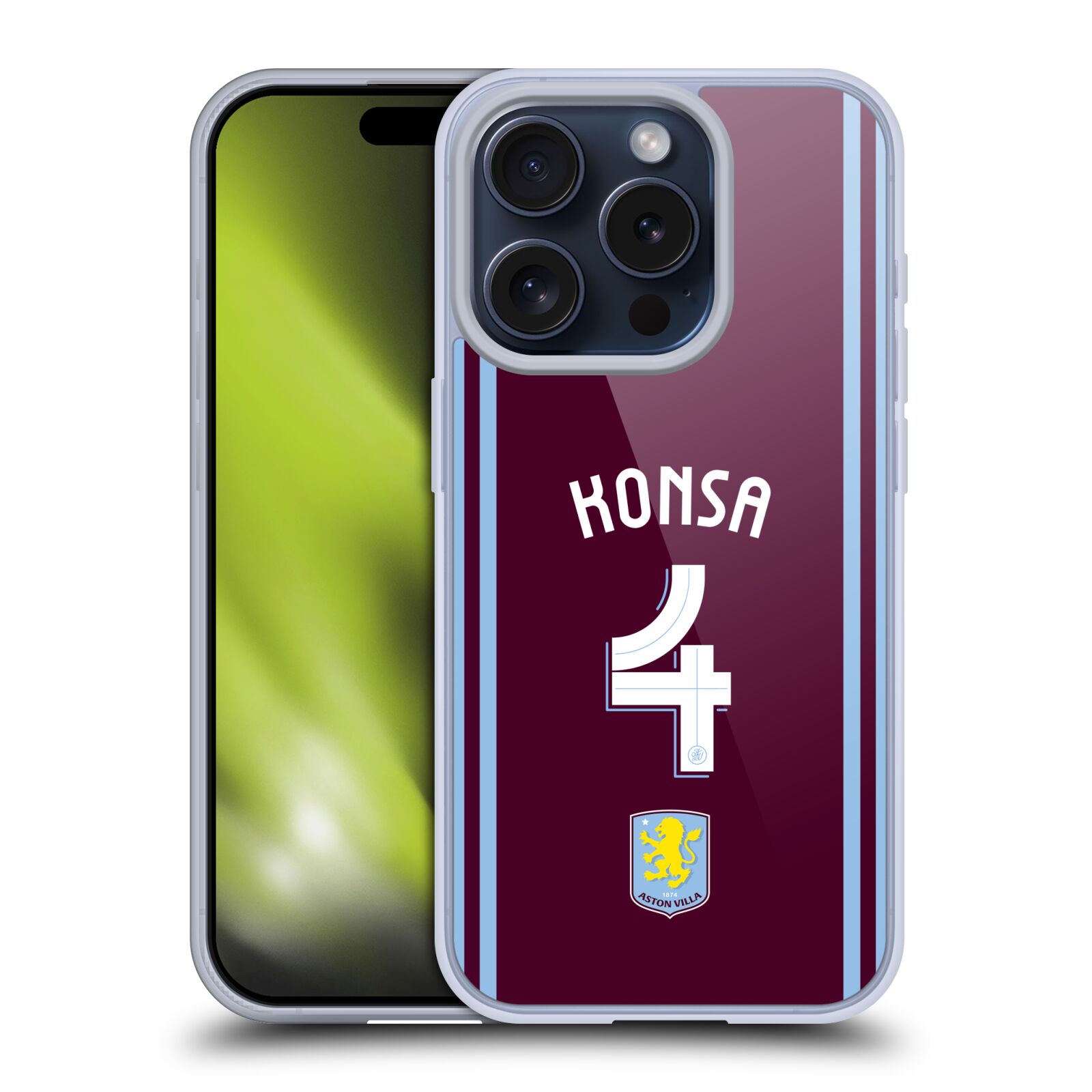 ASTON VILLA FOOTBALL CLUB 2024/25 CREST PLAYER KIT GEL CASE FOR APPLE iPHONE - 第 9/13 張圖片