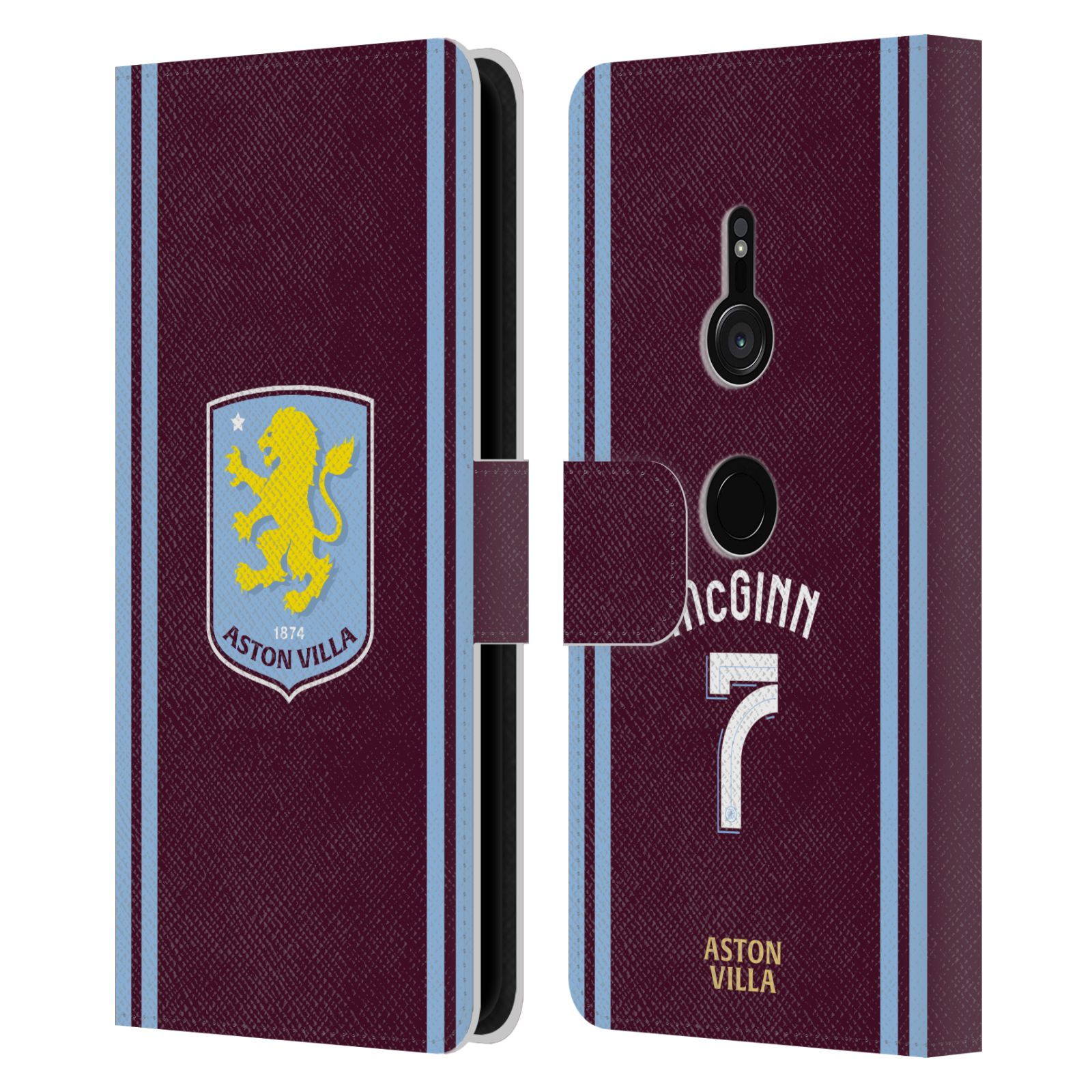 ASTON VILLA FOOTBALL CLUB 2024/25 CRESTA JUGADOR KIT CUERO ESTUCHE LIBRO PARA SONY 1 - Imagen 9 de 12