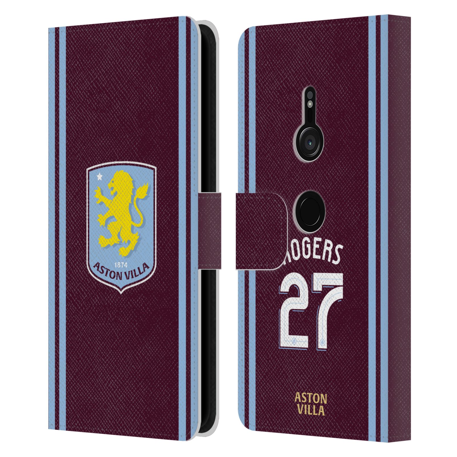 ASTON VILLA FOOTBALL CLUB 2024/25 CRESTA JUGADOR KIT CUERO ESTUCHE LIBRO PARA SONY 1 - Imagen 10 de 12