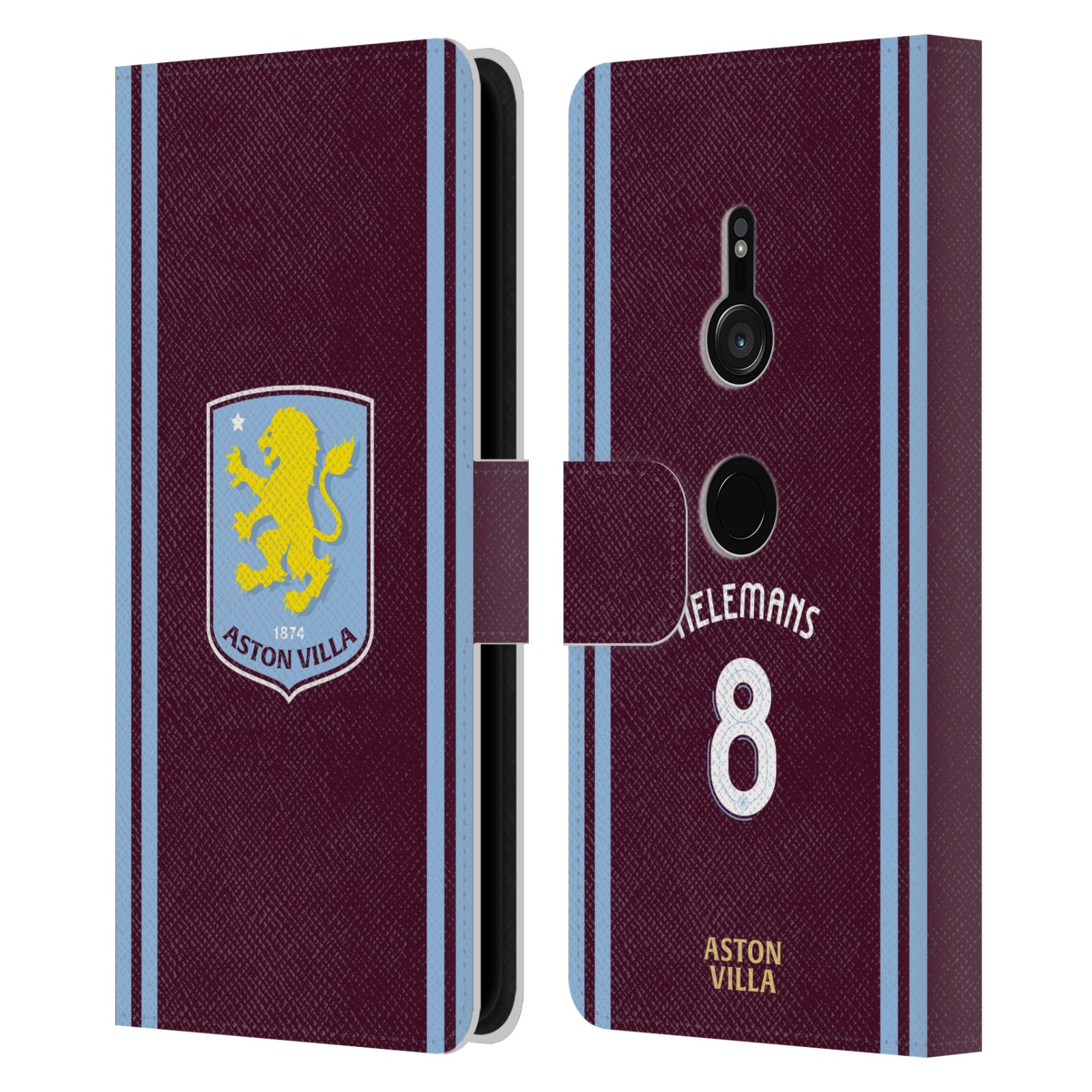 ASTON VILLA FOOTBALL CLUB 2024/25 CRESTA JUGADOR KIT CUERO ESTUCHE LIBRO PARA SONY 1 - Imagen 12 de 12