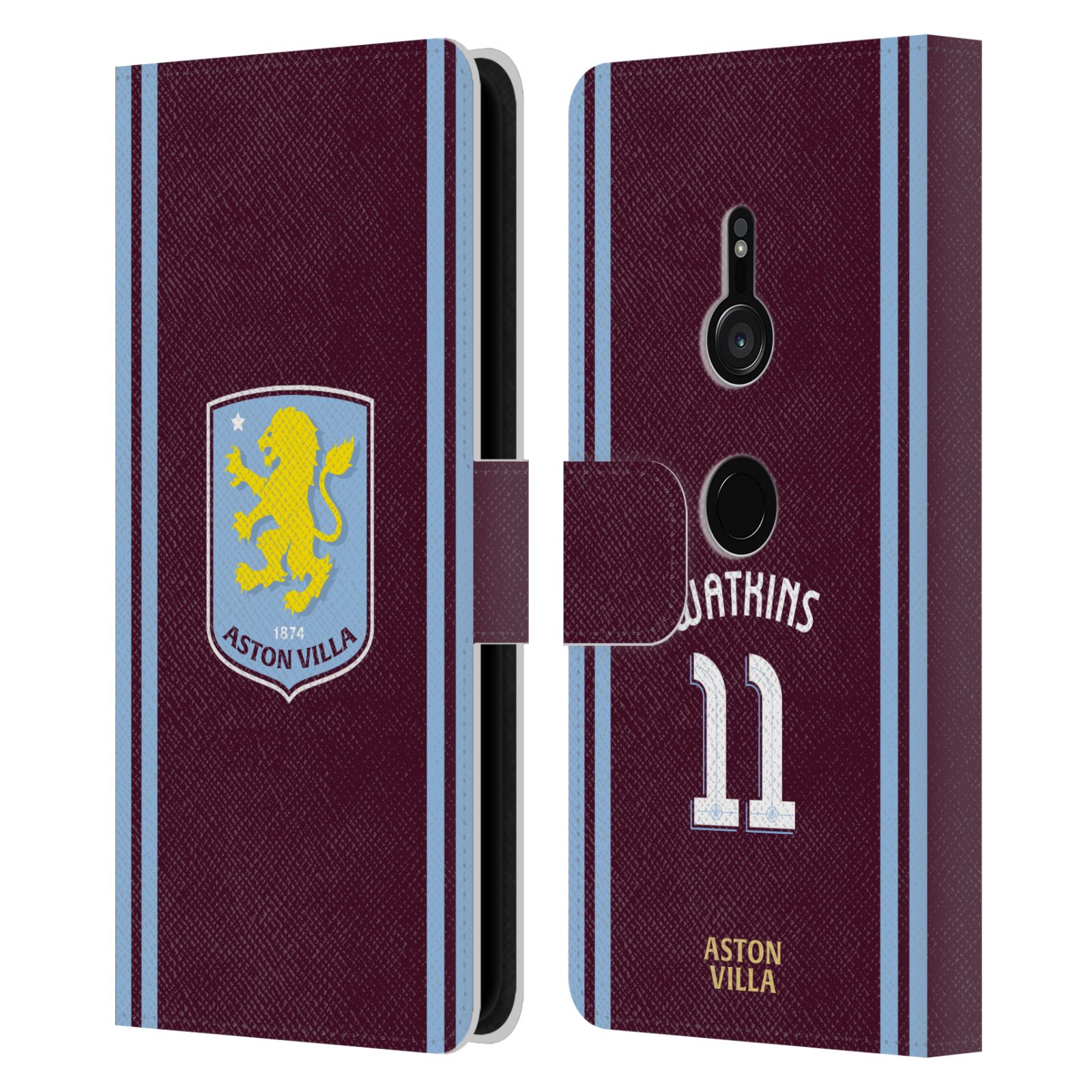 ASTON VILLA FOOTBALL CLUB 2024/25 CRESTA JUGADOR KIT CUERO ESTUCHE LIBRO PARA SONY 1 - Imagen 11 de 12