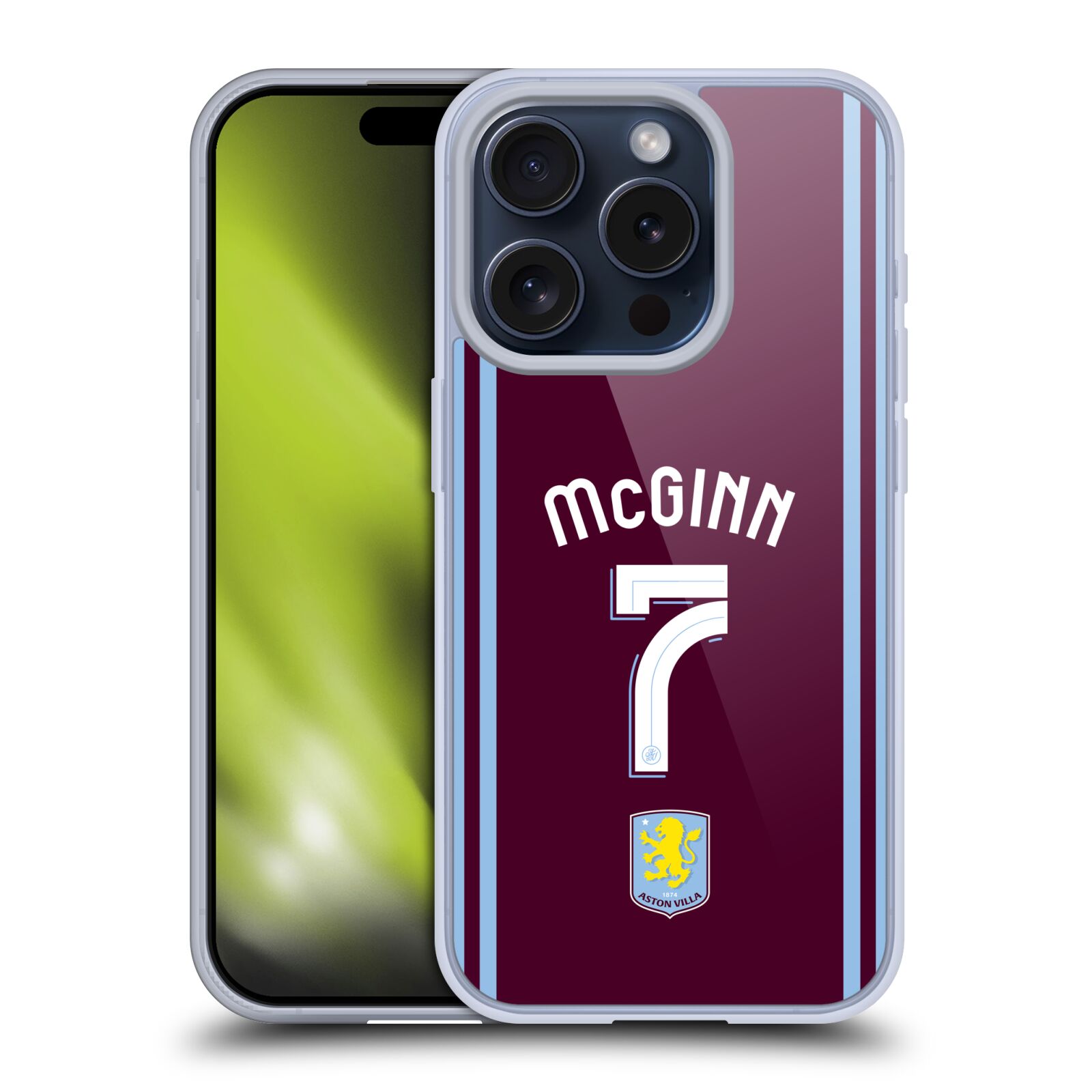 ASTON VILLA FOOTBALL CLUB 2024/25 CREST PLAYER KIT GEL CASE FOR APPLE iPHONE - 第 10/13 張圖片