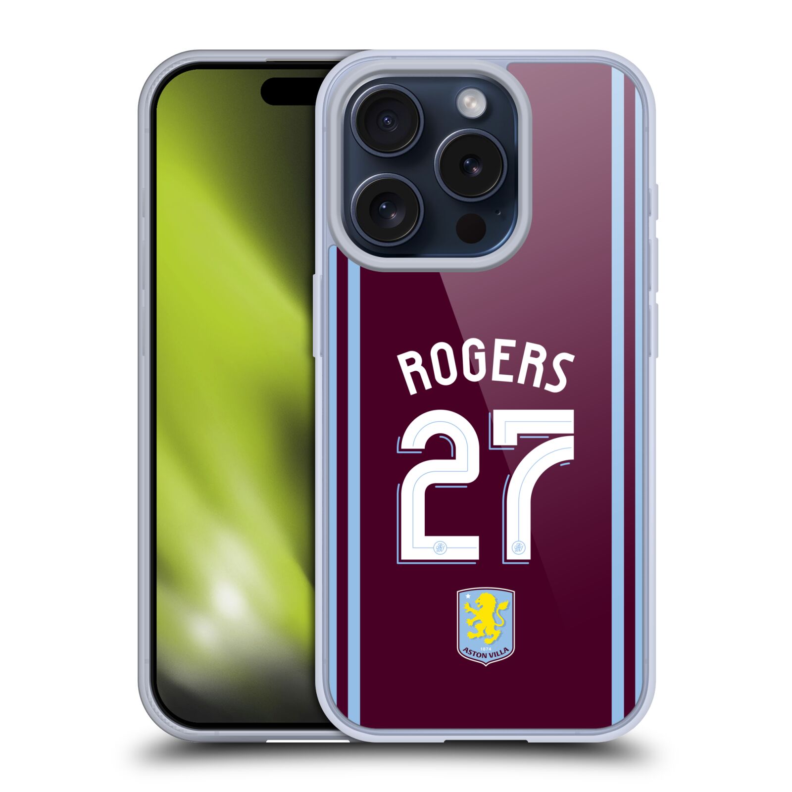 ASTON VILLA FOOTBALL CLUB 2024/25 CREST PLAYER KIT GEL CASE FOR APPLE iPHONE - 第 11/13 張圖片