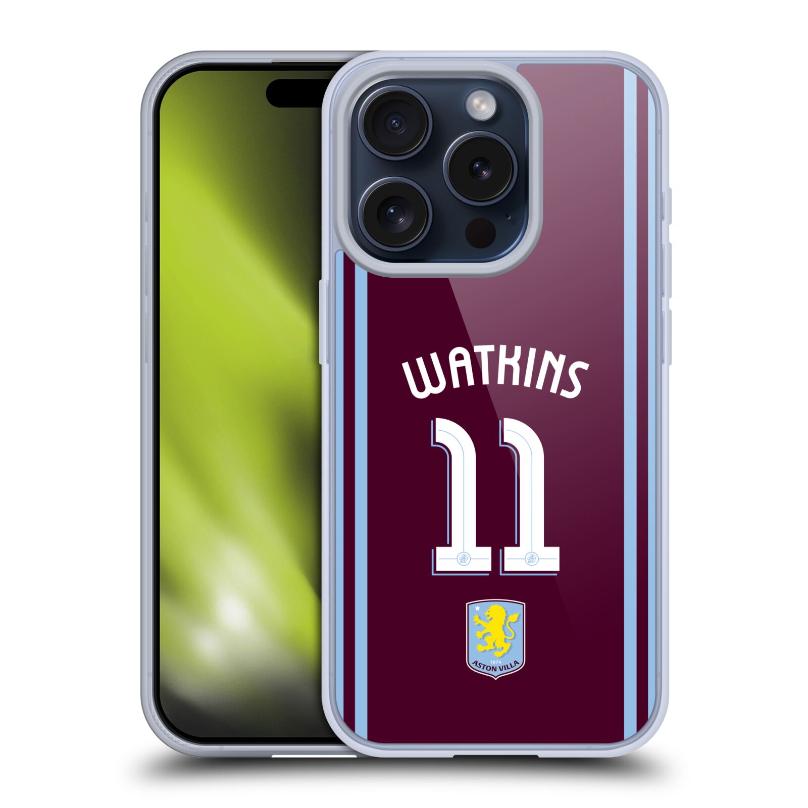 ASTON VILLA FOOTBALL CLUB 2024/25 CREST PLAYER KIT GEL CASE FOR APPLE iPHONE - 第 12/13 張圖片