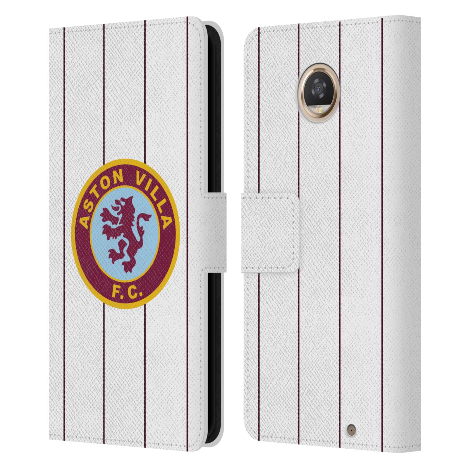 ASTON VILLA FOOTBALL CLUB 2024 DISEÑO ESCUDO CUERO LIBRO ESTUCHE TELÉFONOS MOTOROLA - Imagen 11 de 13