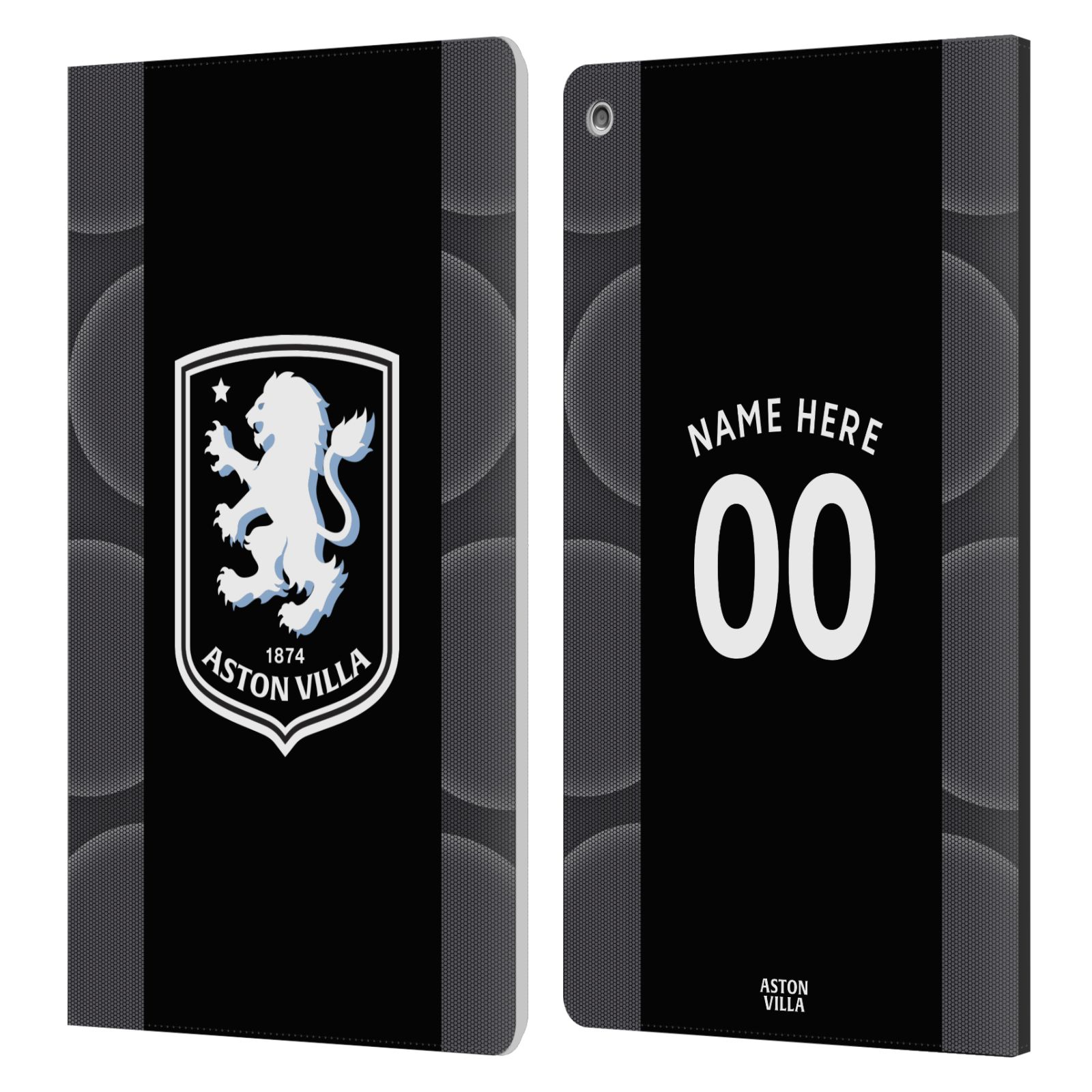 OFFIZIELLES ASTON VILLA FOOTBALL CLUB 2025/26 SET LEDER BOOK CASE FÜR AMAZON FIRE - Bild 7 von 7