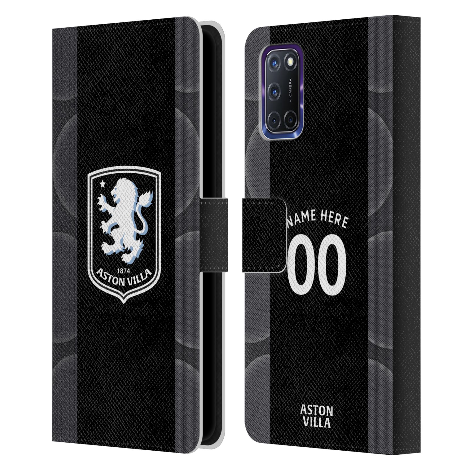 OFFICIAL ASTON VILLA FOOTBALL CLUB 2025/26 KIT LEATHER BOOK CASE FOR OPPO PHONES - 第 7/7 張圖片